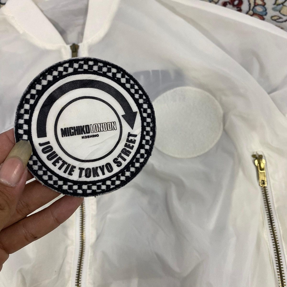 Japanese Brand × Michiko Koshino × Michiko Koshino London Michiko London Koshino x Jouetie Tokyo Bombers Croped Jacket Size US M / EU 48-50 / 2 - 5 Thumbnail