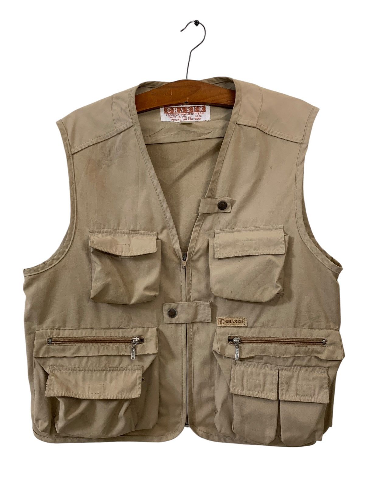 Japanese Brand Chaser Tactical Fishing Multipocket Vest Size US M / EU 48-50 / 2 - 1 Thumbnail