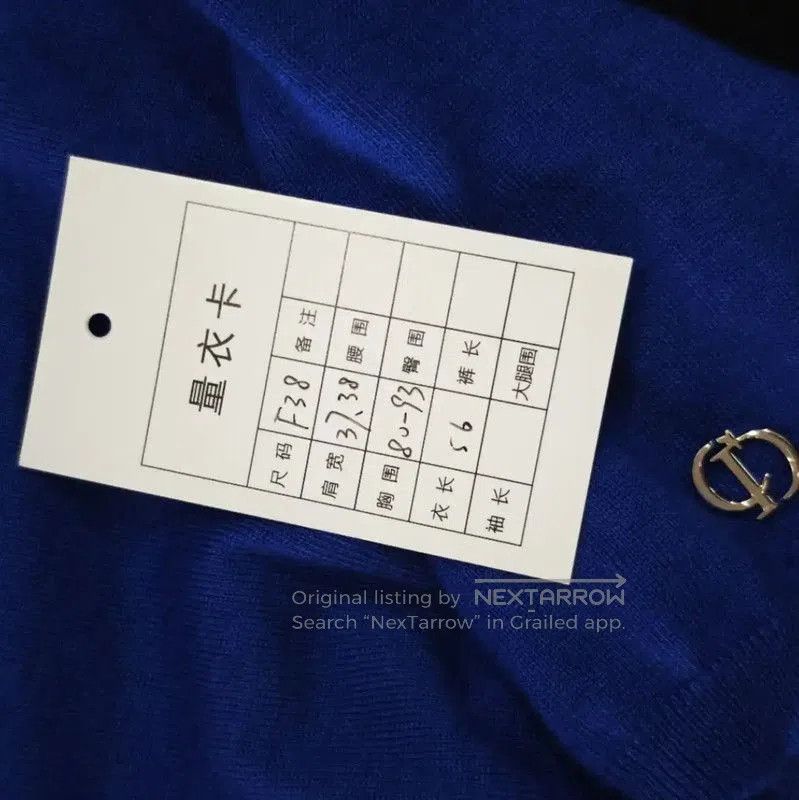 Dior Dior Women’s Blue Cashmere Blend Long Sleeve Sweater . Size S / US 4 / IT 40 - 8 Thumbnail