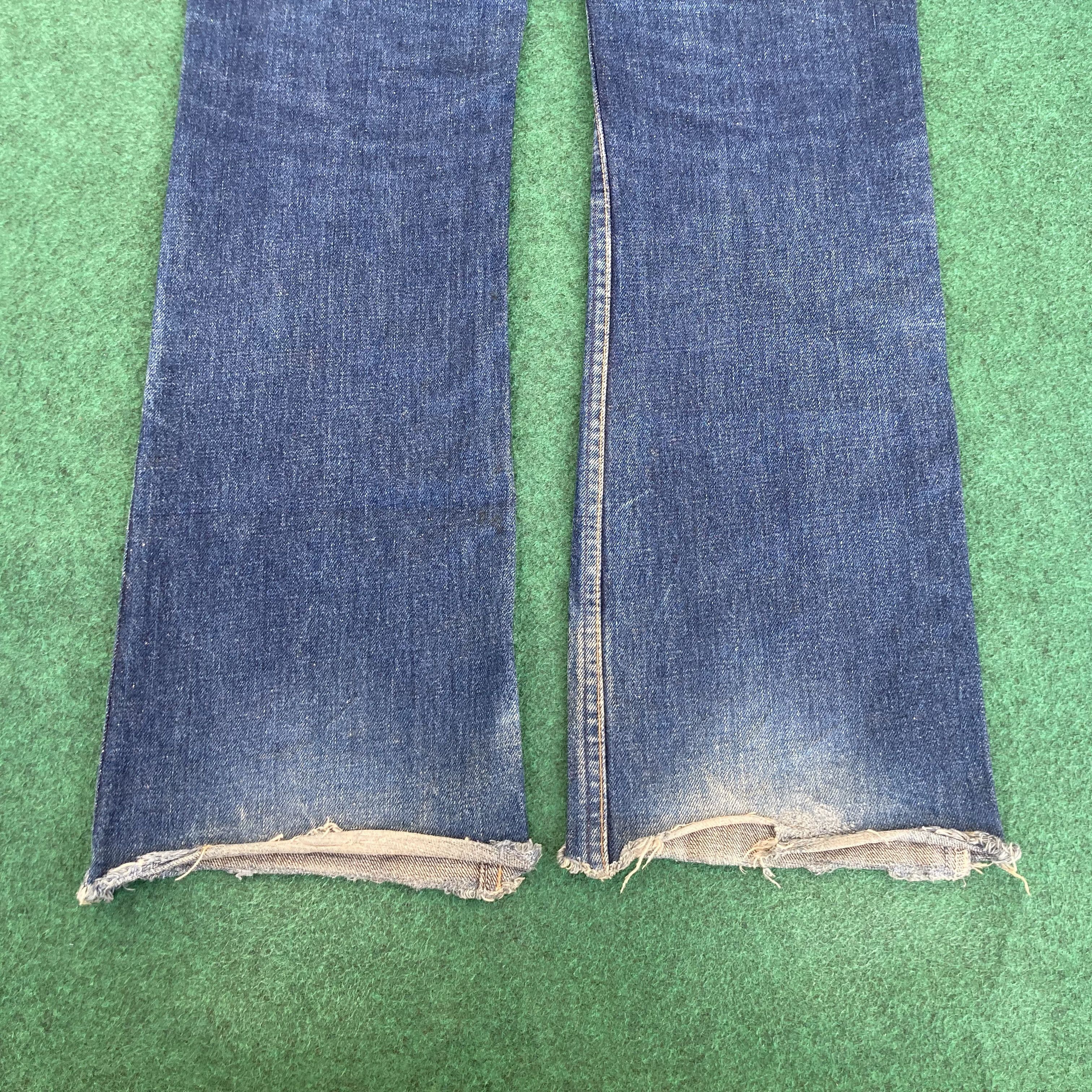 Levi's 30x33 Vtg Levis 517 Faded Blue Denim Flared Bootcut Jeans Size US 30 / EU 46 - 12 Thumbnail