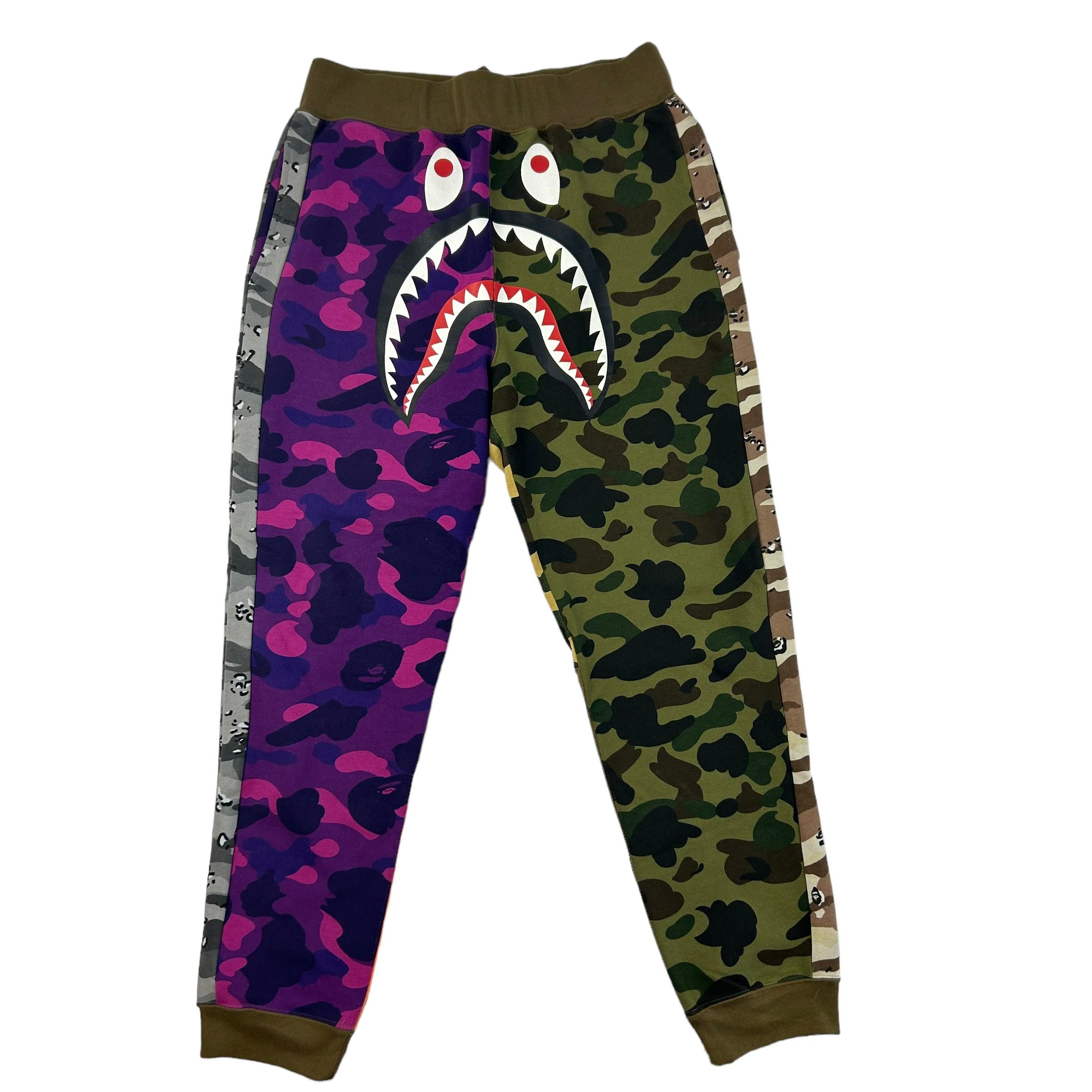Bape NEW Bape mix camo shark sweatpants | Grailed 