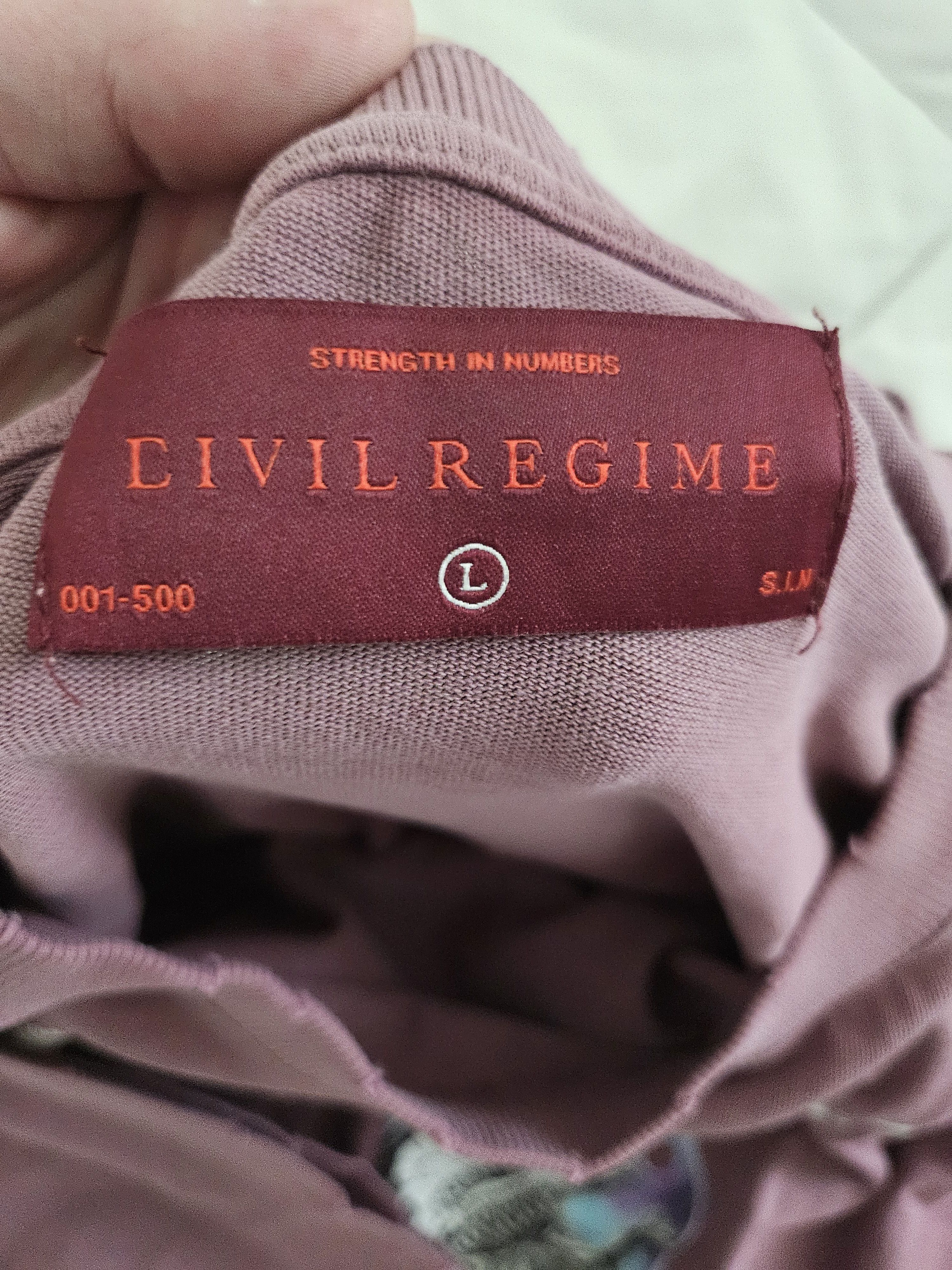 Civil Regime Men's L Civil Regime red label t-shirt only 500 produced Size US L / EU 52-54 / 3 - 3 Thumbnail