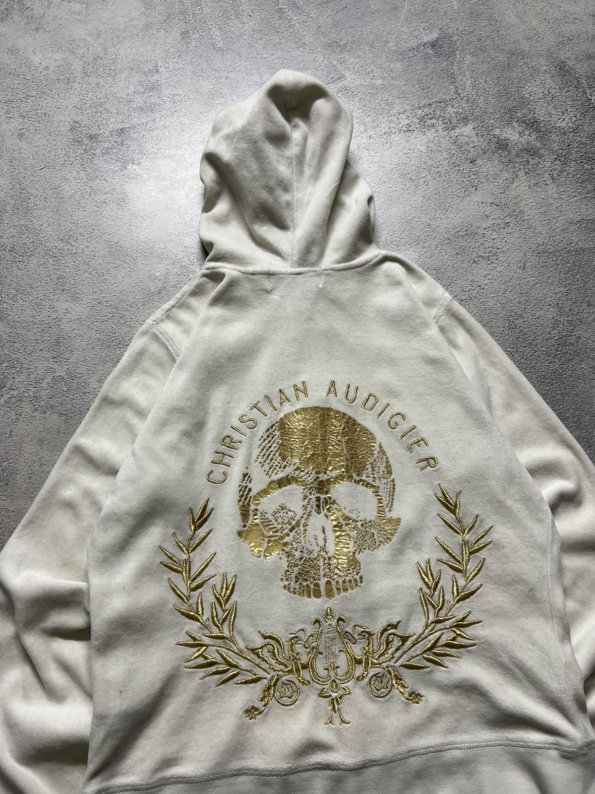 Christian Audigier Vintage Y2K Christian Audigier Skull ☠️ Zip Hoodie 00’s Size S / US 4 / IT 40 - 2 Thumbnail
