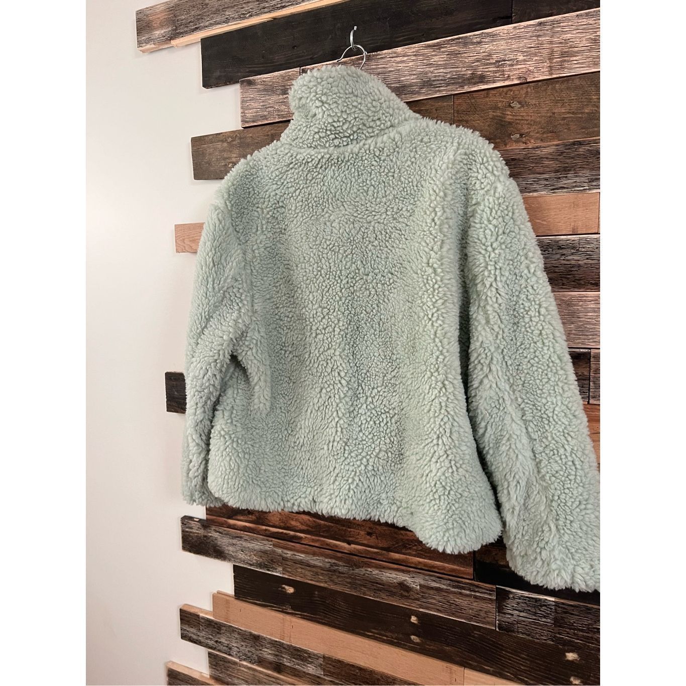 Pacsun PacSun NWT Mint Green Sage Sherpa zip Jacket - Women's M/L Size M / US 6-8 / IT 42-44 - 2 Thumbnail