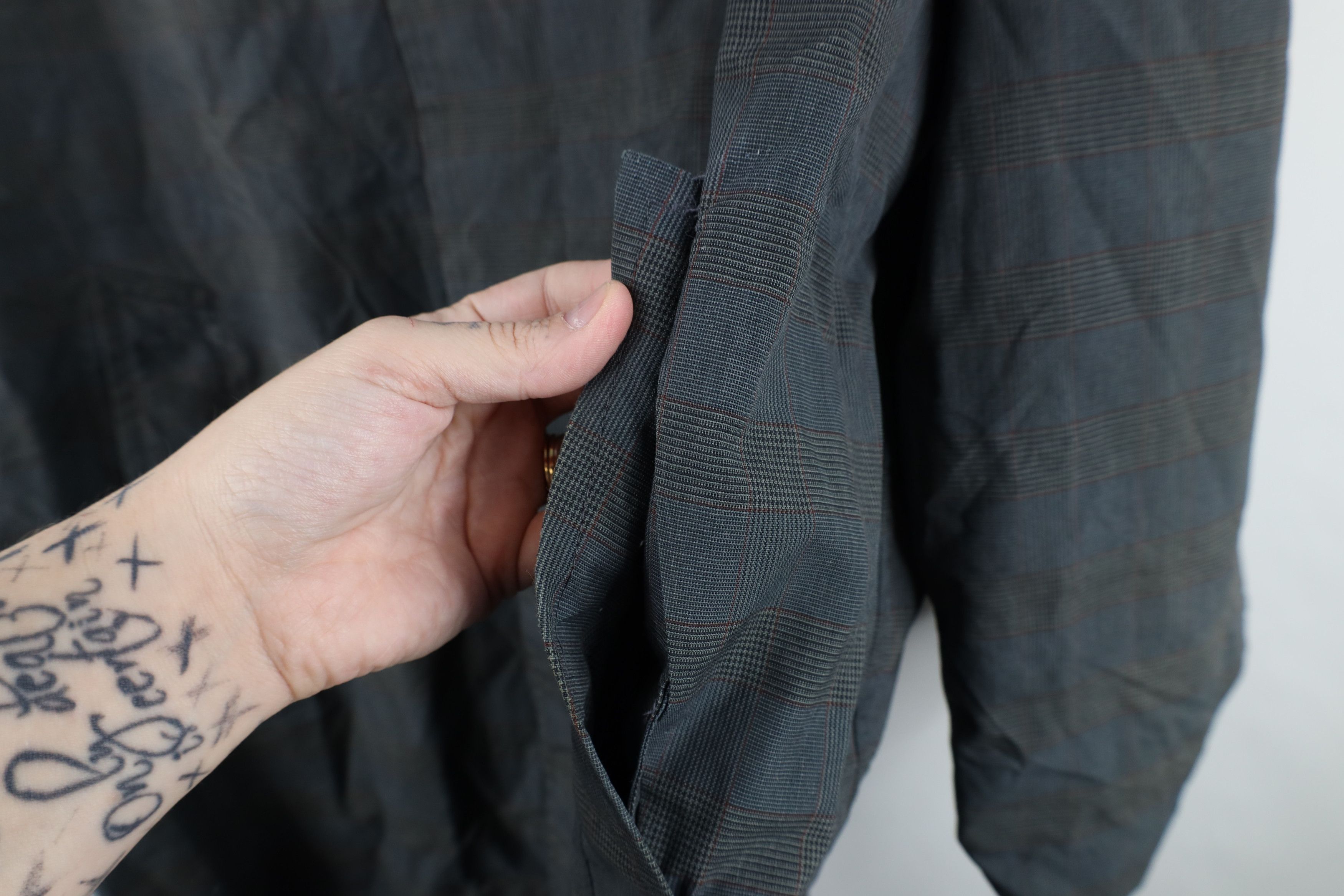 Vintage Vintage 70s Rockabilly Trench Coat Rain Jacket Plaid USA Size US L / EU 52-54 / 3 - 7 Thumbnail