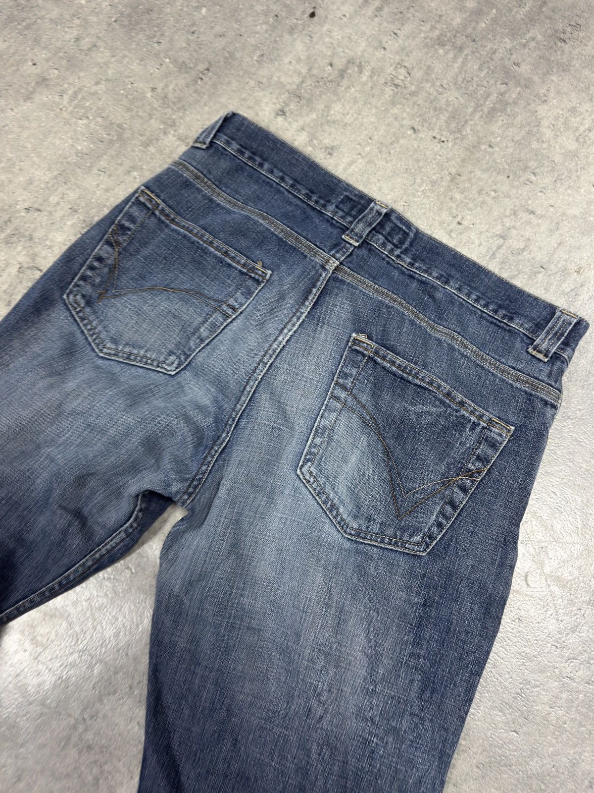 ᶠᵃⁿᶜʸᵍᵘʸ Flared Y2K Pants Vintage Denim bootcut washed
