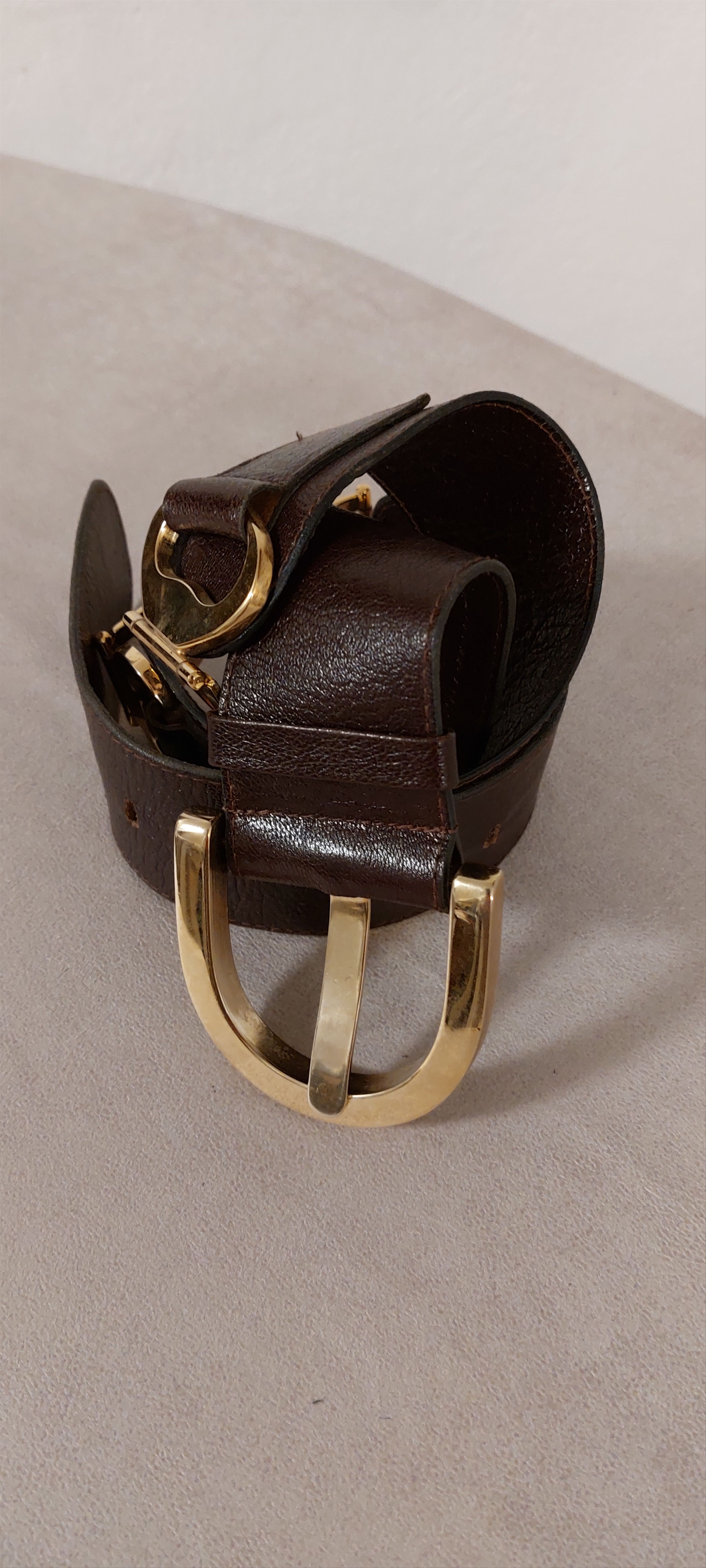 Vintage Vintage Leather Belt Glam Rock Disco Size ONE SIZE - 1 Thumbnail