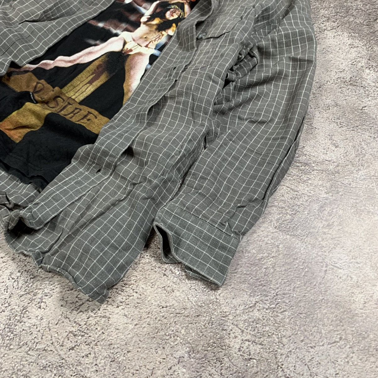 Flannel vintage flannel plaid shirt checkered streetwear 90s Y2K Size US XL / EU 56 / 4 - 3 Thumbnail