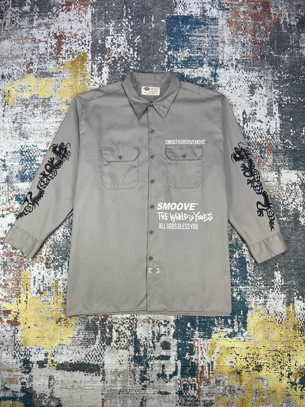 Dickies Vintage Dickies Dragon Button Up Workshirts Size US XL / EU 56 / 4 - 11 Thumbnail