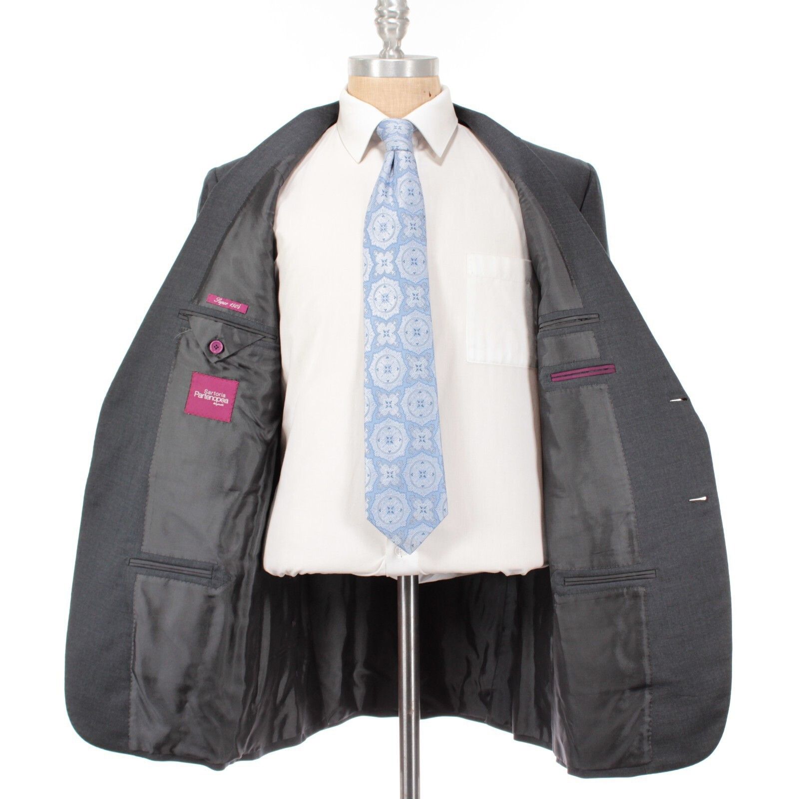 Sartoria Partenopea Sartoria Partenopea Suit Size US 46 Long in Gray Size 46R - 5 Thumbnail