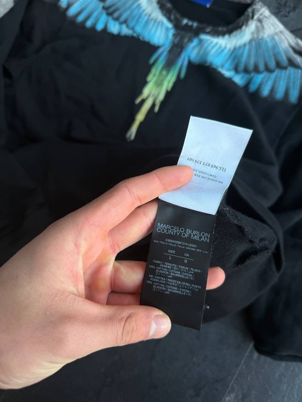 Marcelo Burlon Marcelo Burlon County of Milan Wings Sweatshirt Size US L / EU 52-54 / 3 - 7 Thumbnail