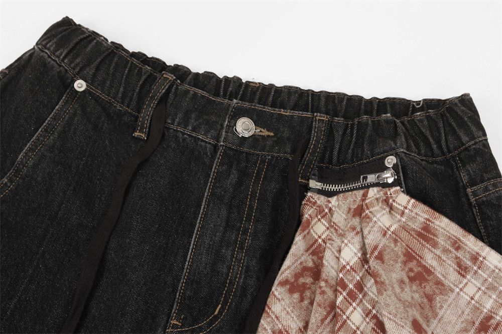 Japanese Brand × Jean American Men's Square Wide Leg Scimitar Jeans Size US 32 / EU 48 - 4 Thumbnail
