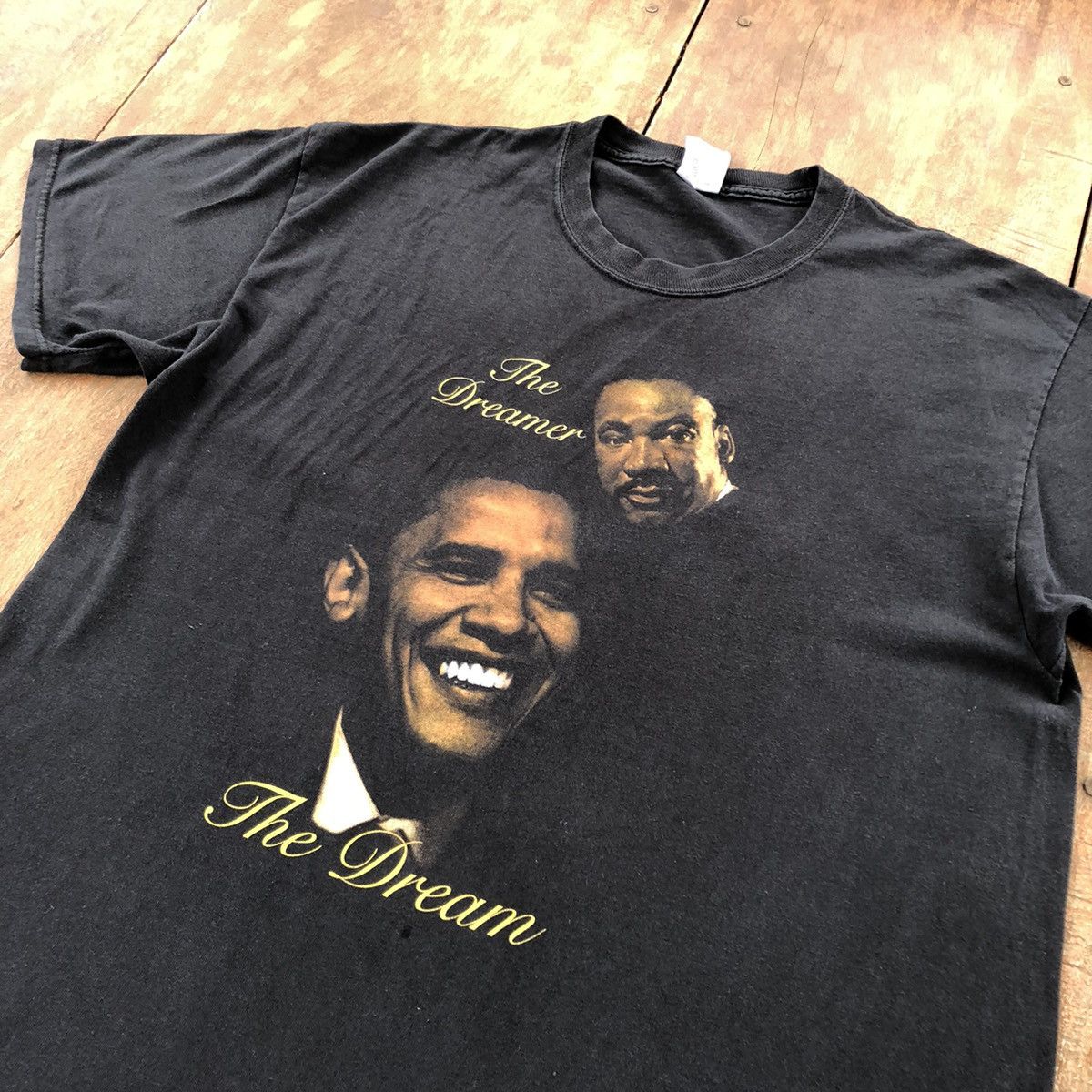 Naked & Famous Vintage Martin Luther King Jr. x Obama Rare Shirt Size US XL / EU 56 / 4 - 1 Thumbnail