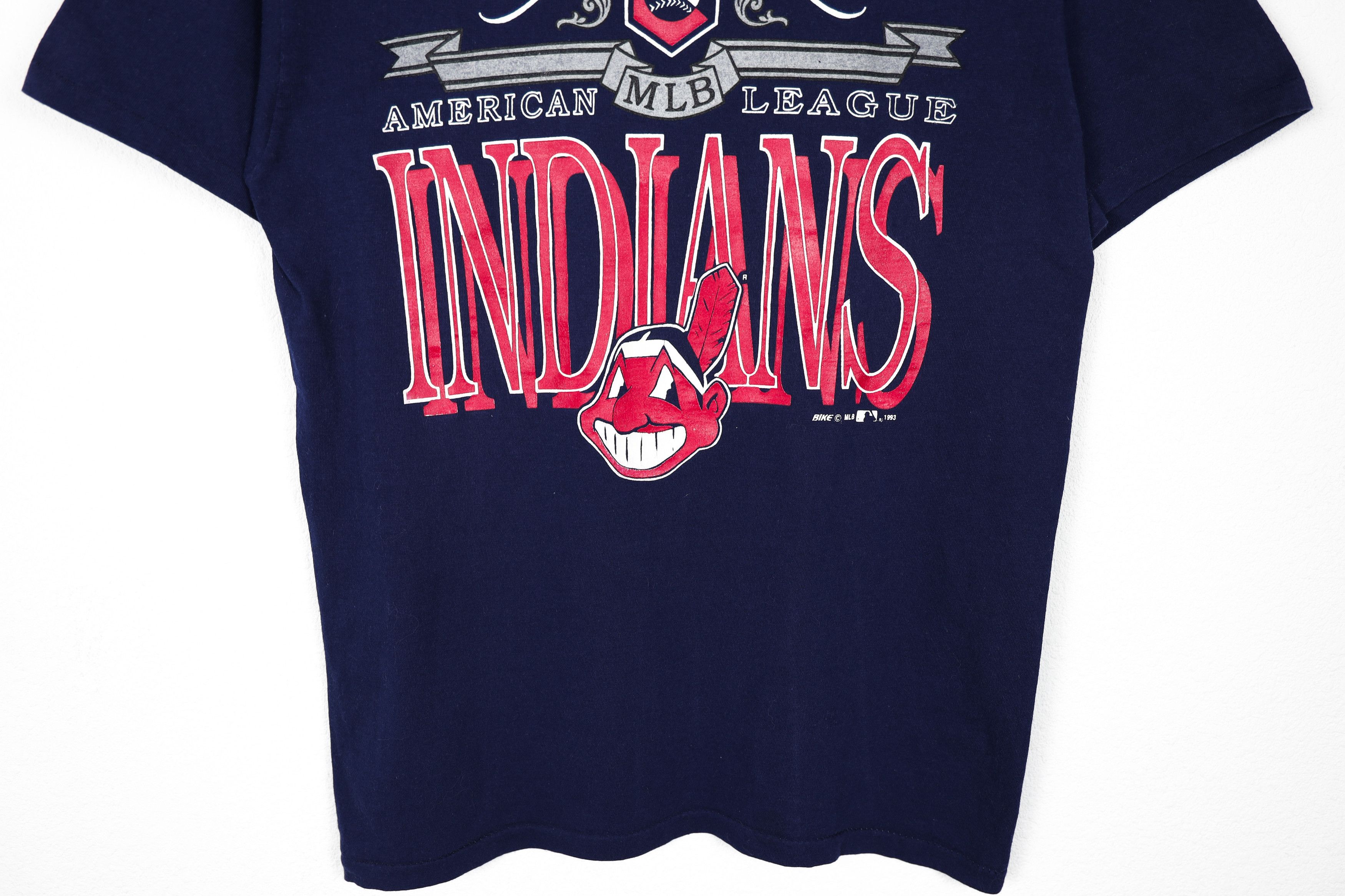 Salem Sportswear × Vintage Vintage 1993 Cleveland Indians MLB Sportswear Tshirt Tee 90s Size US M / EU 48-50 / 2 - 3 Thumbnail