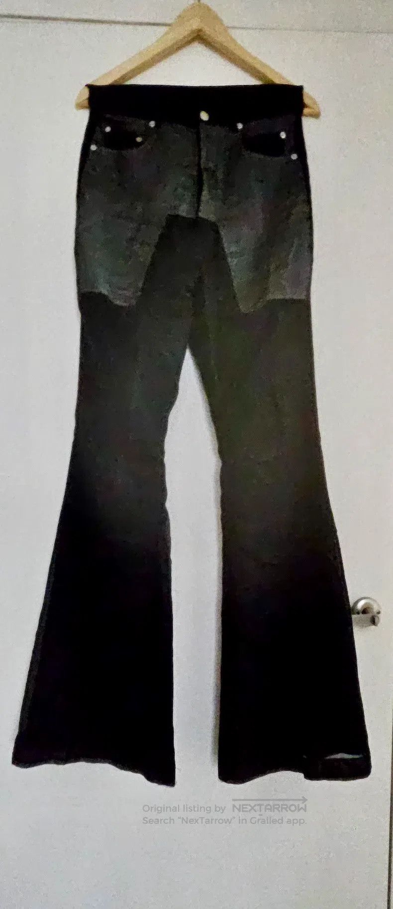 Rick Owens Rick Owens Cupro double-layer slim flared pants| Size US 28 / EU 44 - 4 Thumbnail