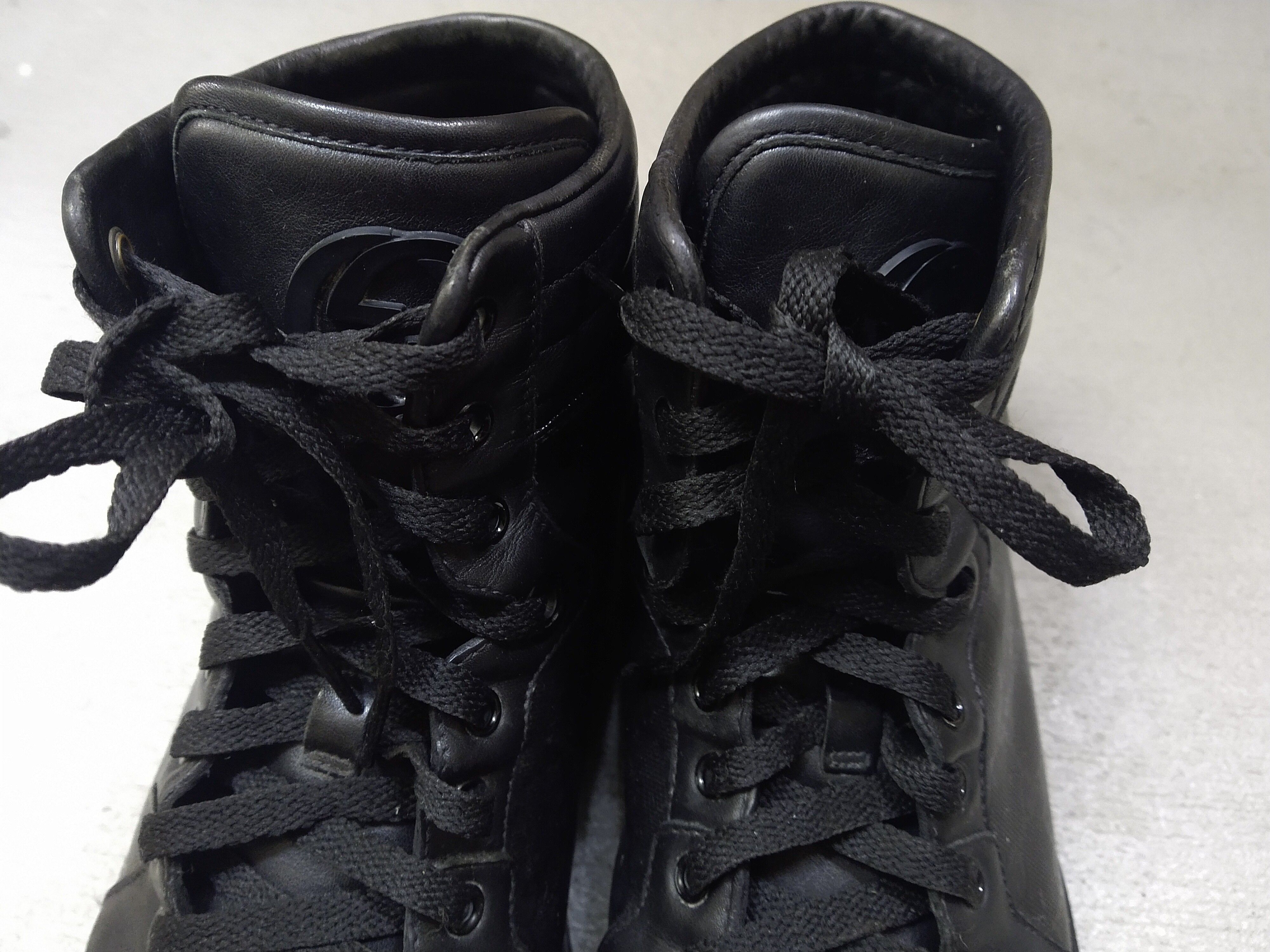 Gucci Gucci High Top Sneakers Black Leather Size 11 Lace Up Size US 11 / EU 44 - 3 Thumbnail