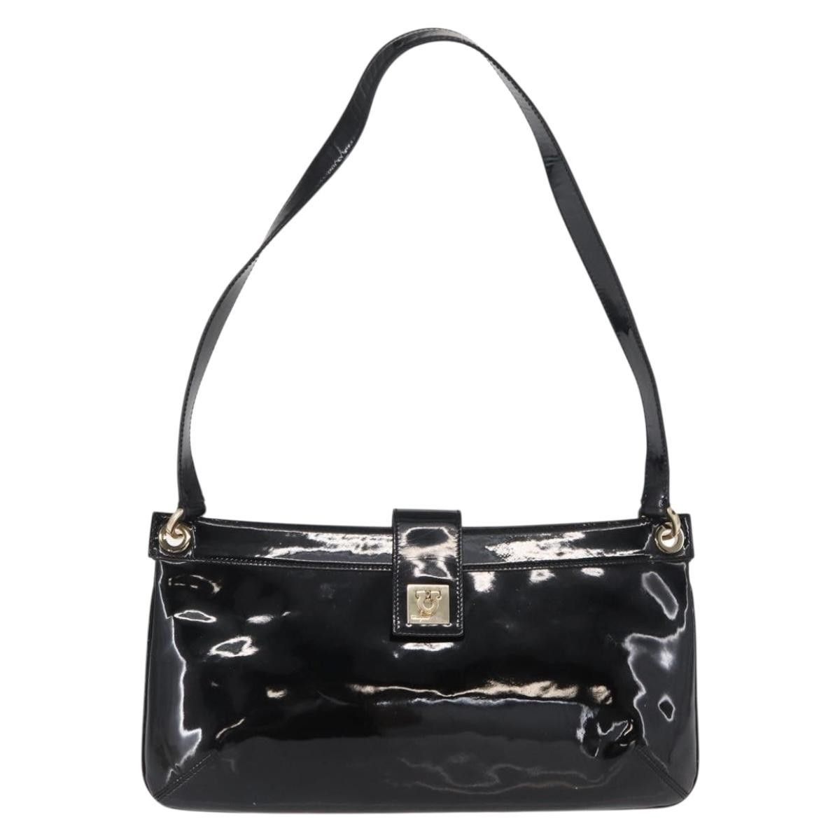 Salvatore Ferragamo Salvatore Ferragamo Gancini Patent Leather Size ONE SIZE - 1 Thumbnail