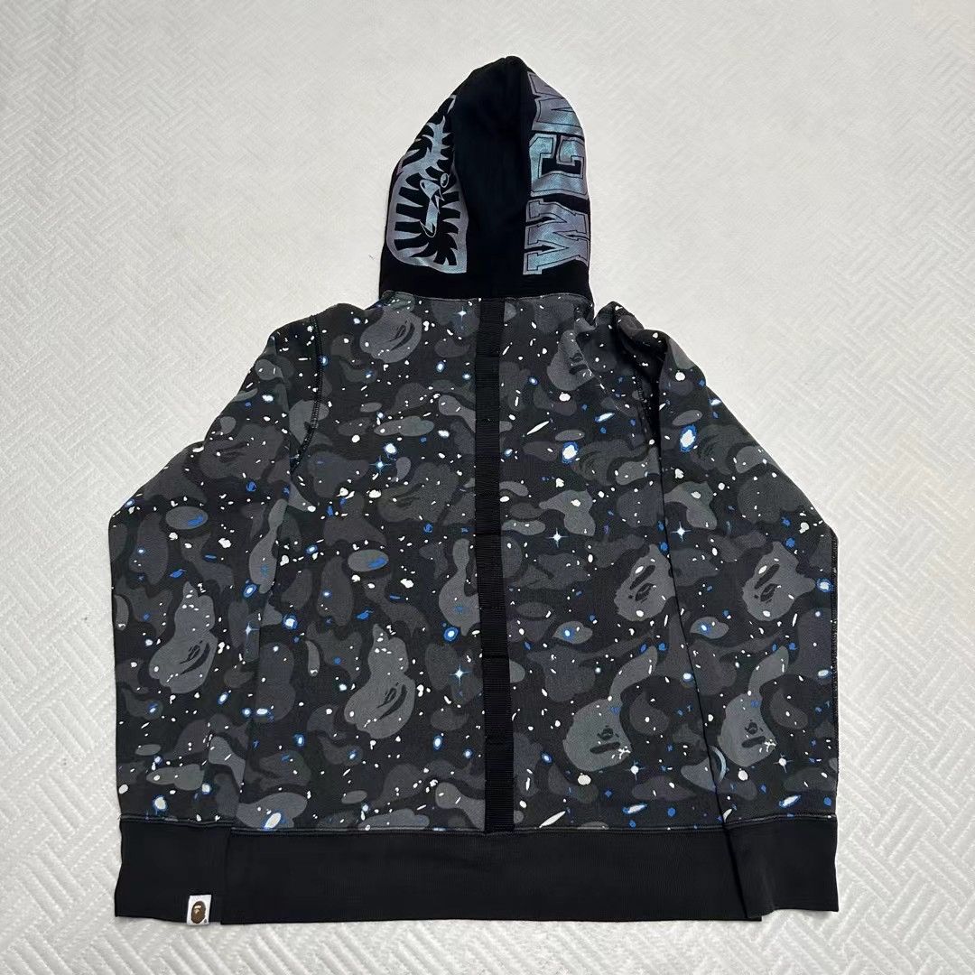 Bape SPACE CAMO SHARK FULL ZIP HOODIE Size US S / EU 44-46 / 1 - 9 Thumbnail