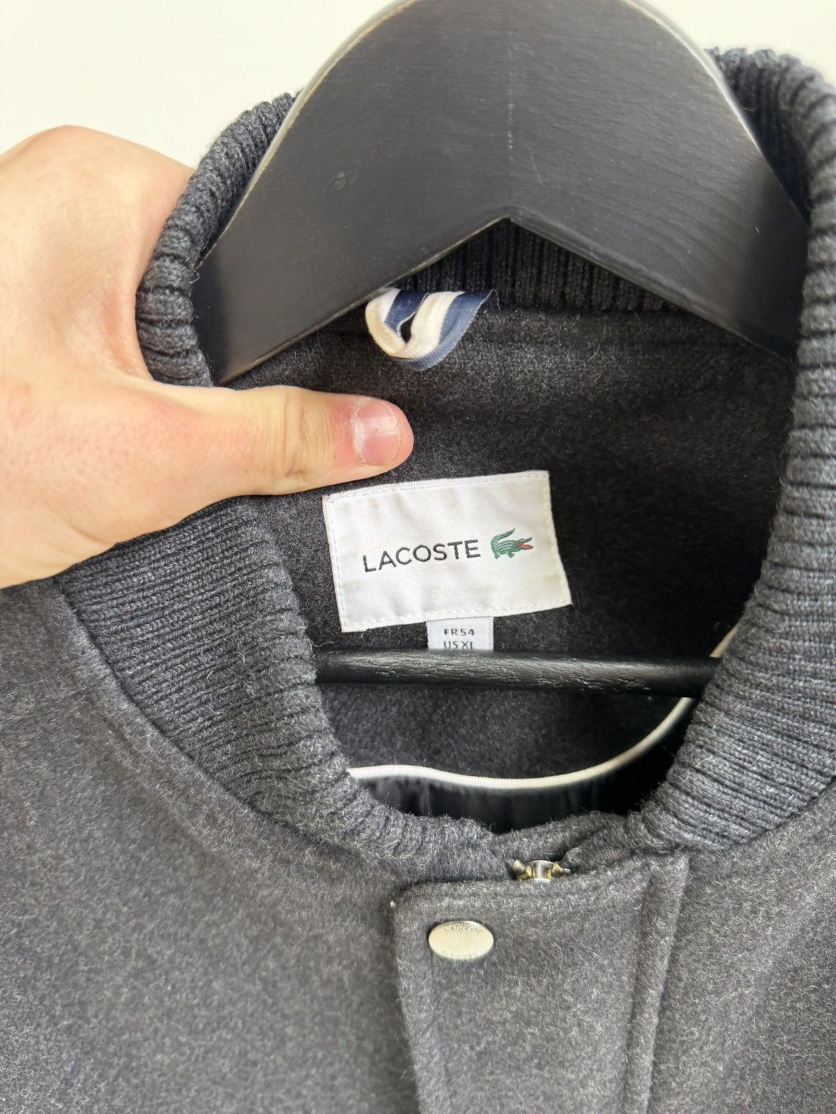 Lacoste Vintage Lacoste Cargo Multi-Zip Wool Jacket Luxury Size US XL / EU 56 / 4 - 7 Thumbnail