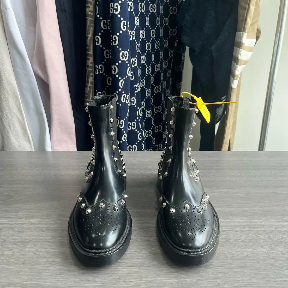 Balenciaga Vintage Balenciaga Ceinture Black Leather biker boots