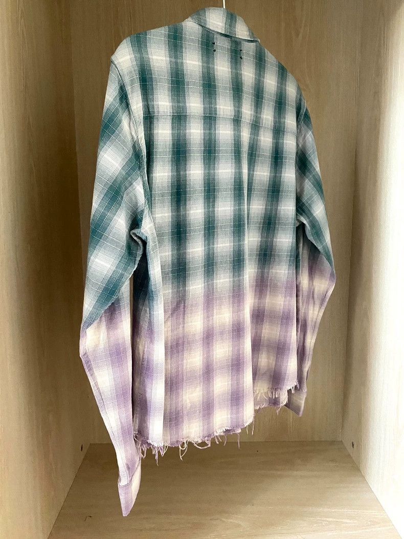 Amiri Amiri Gradient gold tassel shirt plaid long sleeves 2501-Ne Size US L / EU 52-54 / 3 - 2 Thumbnail