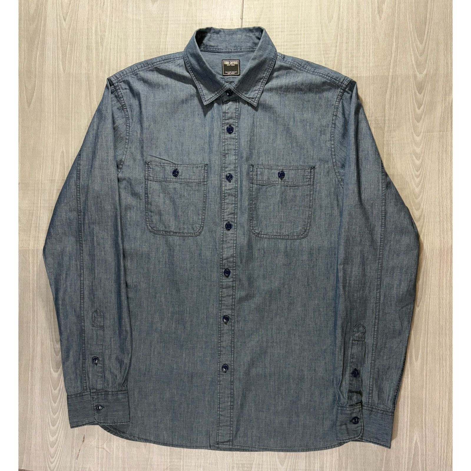 Todd Snyder Todd Snyder Denim Overshirt Size Medium color Indigo Blue NW Size US M / EU 48-50 / 2 - 1 Thumbnail