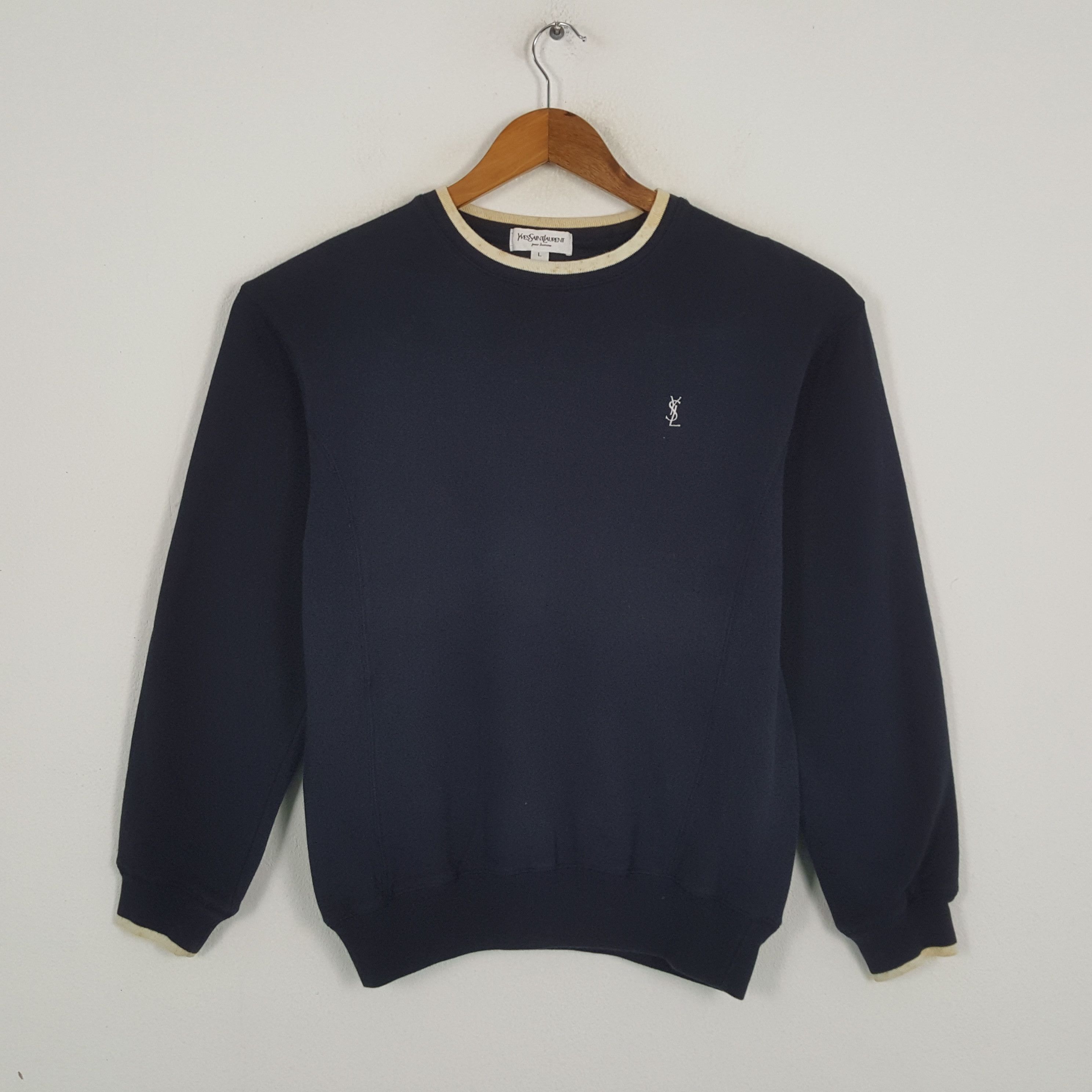 Vintage × Yves Saint Laurent Vintage YVES SAINT LAURENT Italian Fashion Brand Swetashirts Size US M / EU 48-50 / 2 - 1 Thumbnail