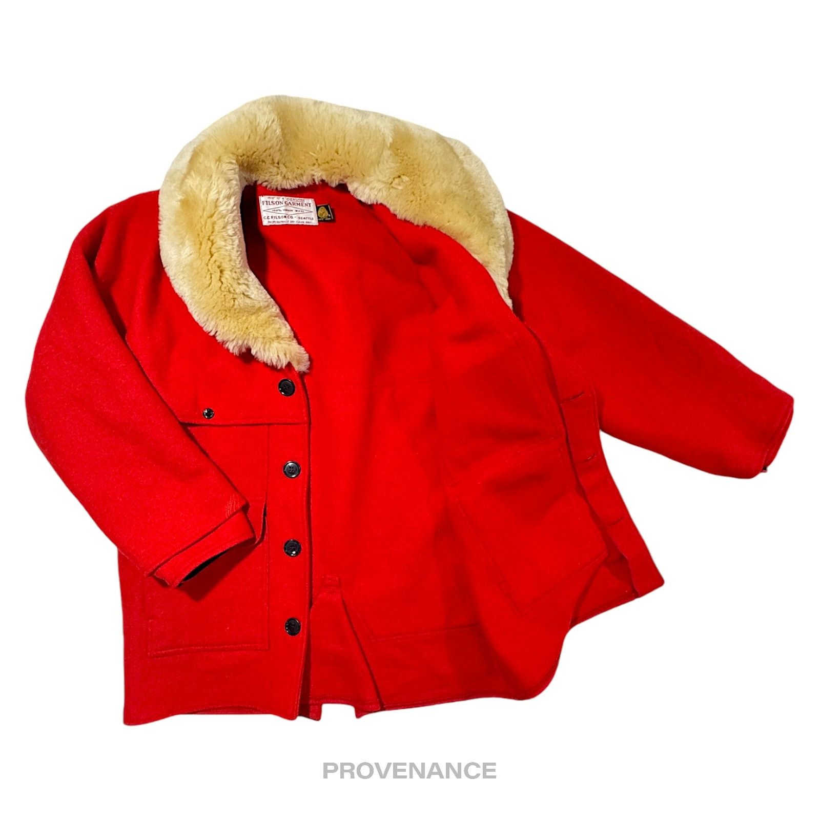 Filson 🔴 Filson Wool Packer Coat - Mackinaw Wool Red - 38 S Size US S / EU 44-46 / 1 - 3 Thumbnail