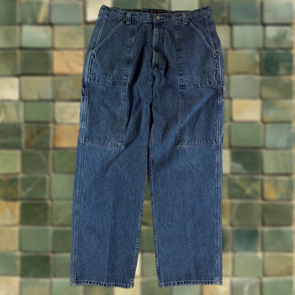 Polo Ralph Lauren Polo Jeans Ralph Lauren Cargo Blue Jeans Welders Carpenter Baggy Mens 40x34 Blue 40 Mens 34 Inseam Regular Wide-Leg Size US L / EU 52-54 / 3 - 1 Thumbnail