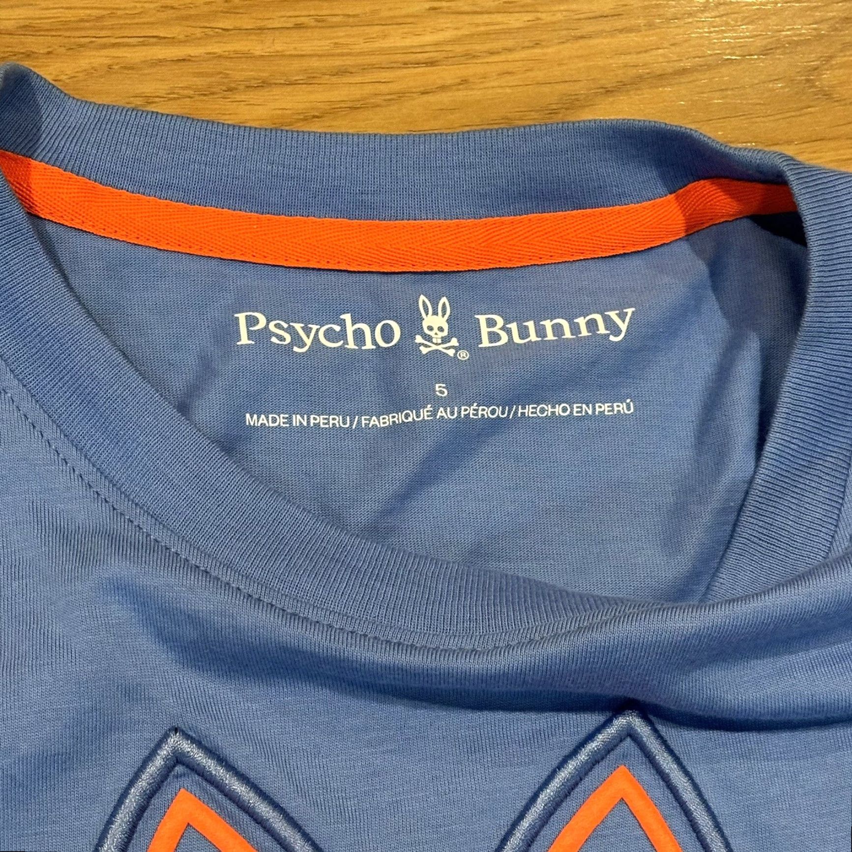 Psycho Bunny Psycho Bunny Chester Embroidered Graphic Tee Sky Blue T Shirt Men’s Size 5 Size US S / EU 44-46 / 1 - 7 Thumbnail
