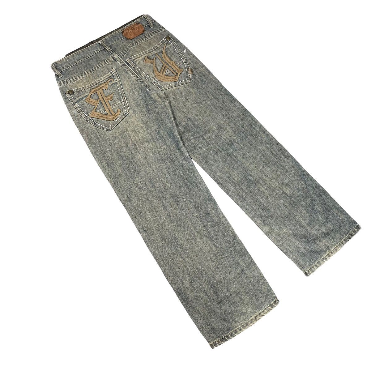 Ecko Unltd. × JNCO Ecko Unlimited Baggy Vintage Y2K Hip Hop Denim Pants Size US 32 / EU 48 - 2 Thumbnail