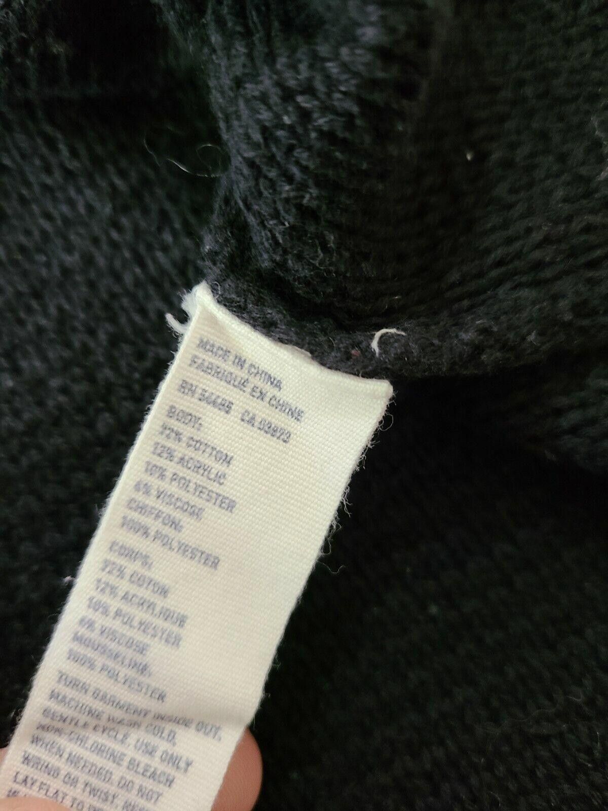 Designer American eagle Sweater Small Black Oversized Sheer Trim Size S / US 4 / IT 40 - 5 Thumbnail