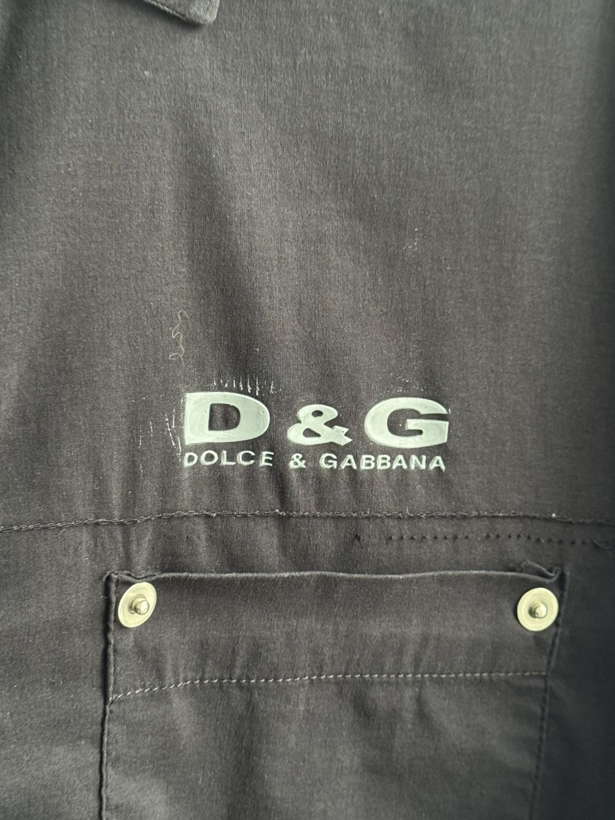 Dolce & Gabbana Vintage Dolce & Gabbana Nylon Short Sleeve Shirt Size US L / EU 52-54 / 3 - 3 Thumbnail