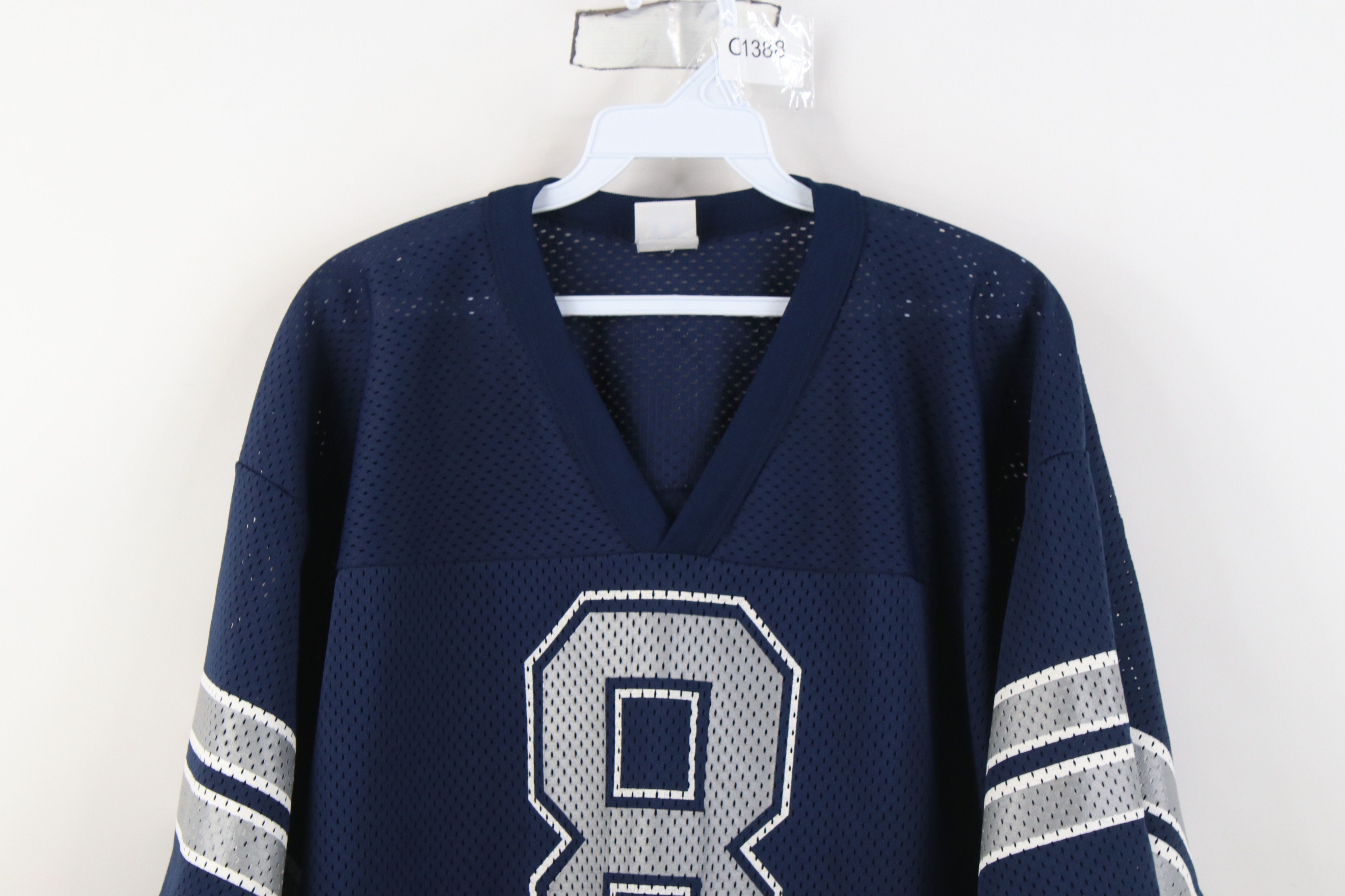 Vintage Vintage 90s Dallas Cowboys Football Jersey Blue USA #8 Size US L / EU 52-54 / 3 - 2 Thumbnail