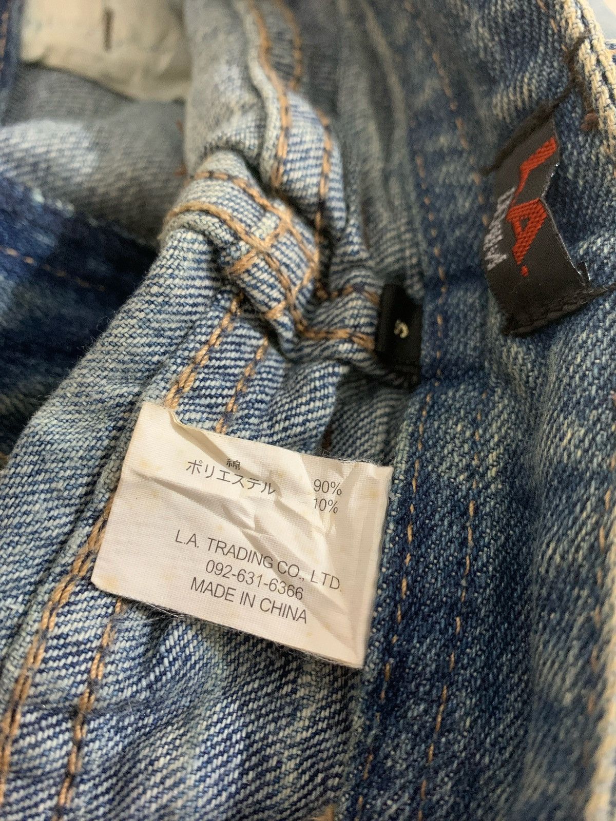 If Six Was Nine × Japanese Brand Distressed Jeans Flare L.A Denim Ifsixwasnine style bootcut Size US 29 - 8 Thumbnail