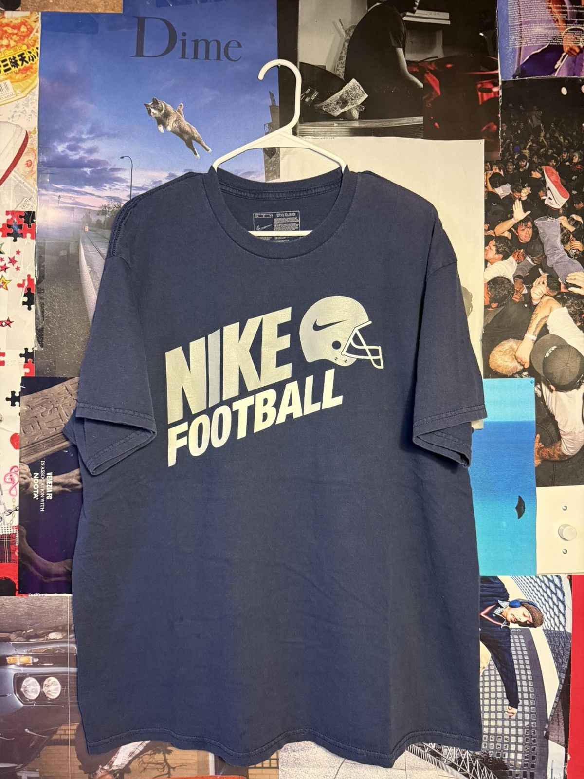 Nike Nike Football Helmet Logo Tee (Navy / White graphic) XL Size US XL / EU 56 / 4 - 3 Thumbnail