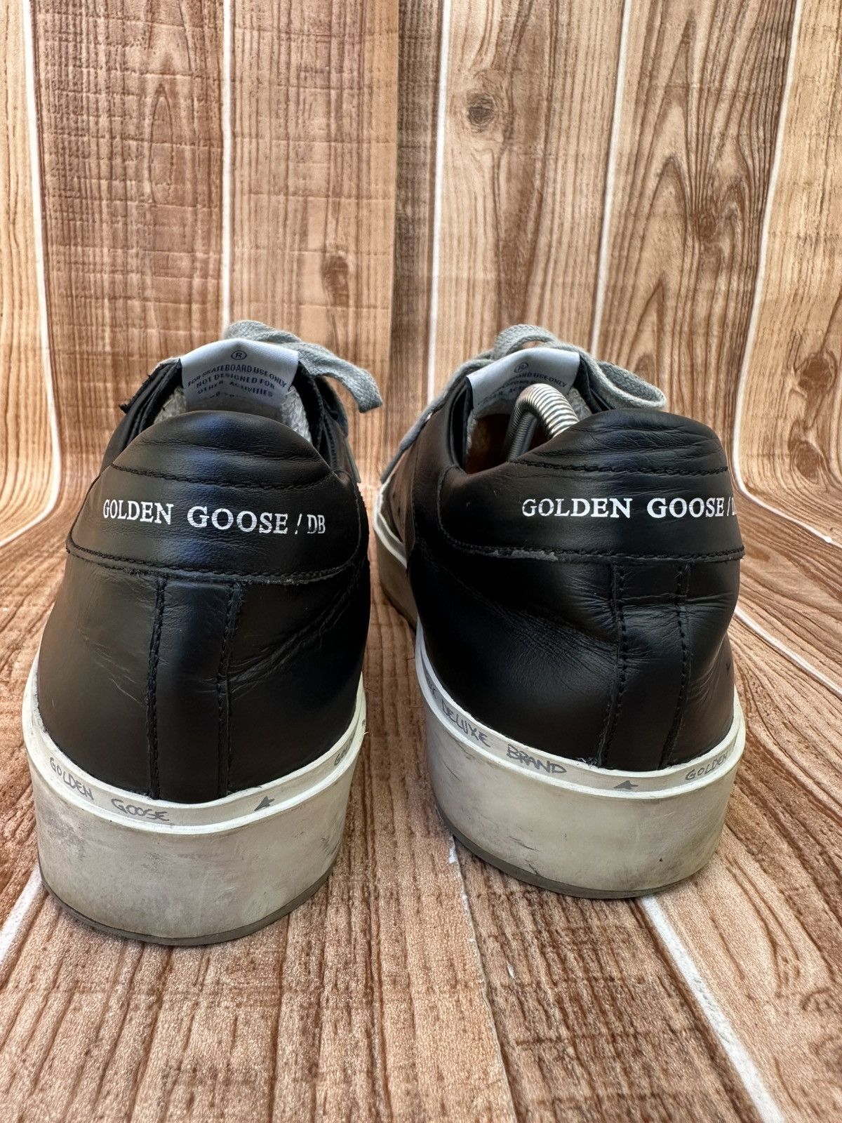 Golden Goose Golden Goose GGDB High Star Black Silver Low Top Sneakers Size US 9 / EU 42 - 15 Thumbnail
