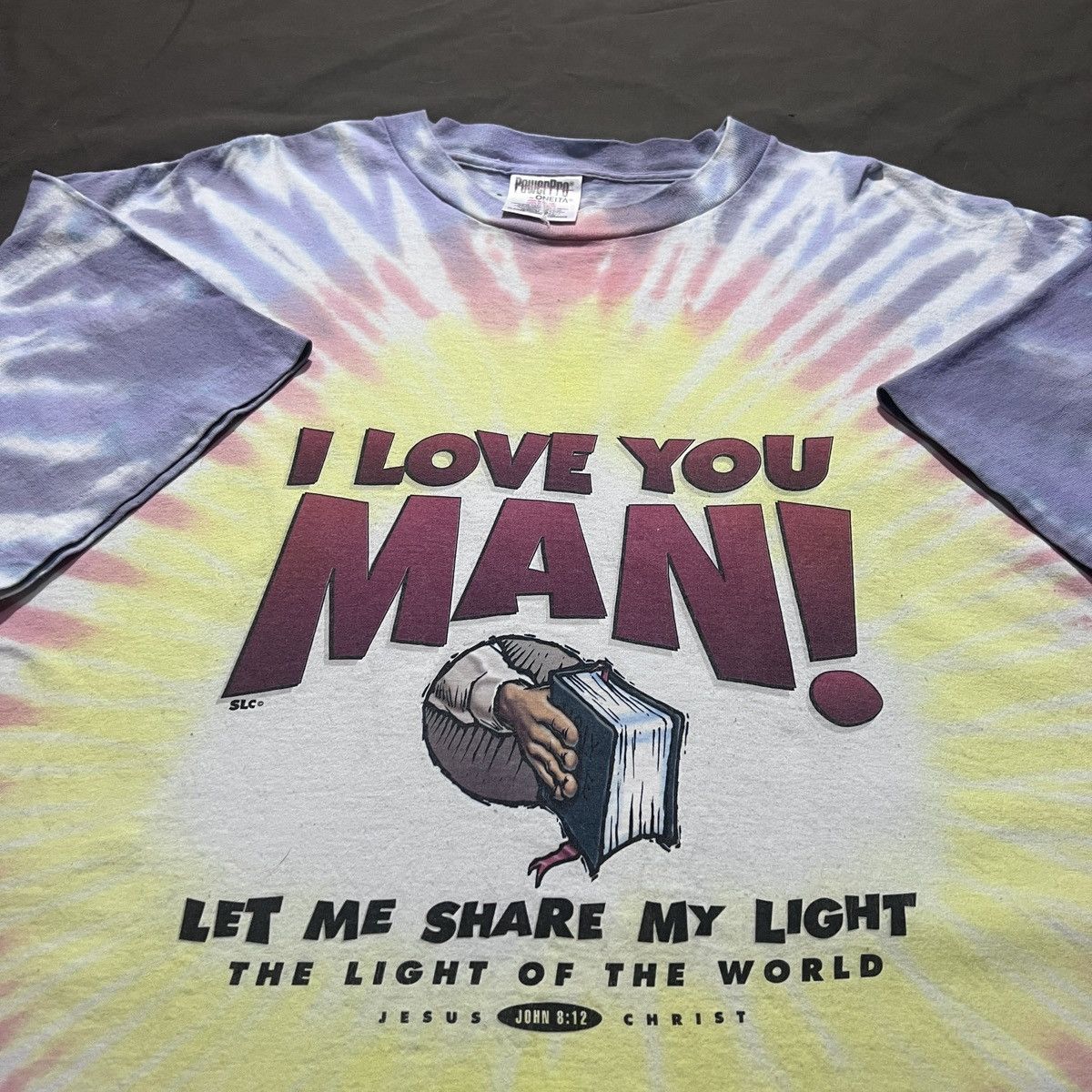 Vintage Vintage 90s Bible Holy God Jesus Promo Tee Faded XL Size US XL / EU 56 / 4 - 1 Thumbnail