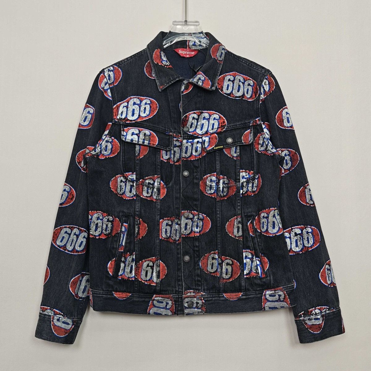 Supreme Supreme 666 Denim Trucker Jacket | Grailed