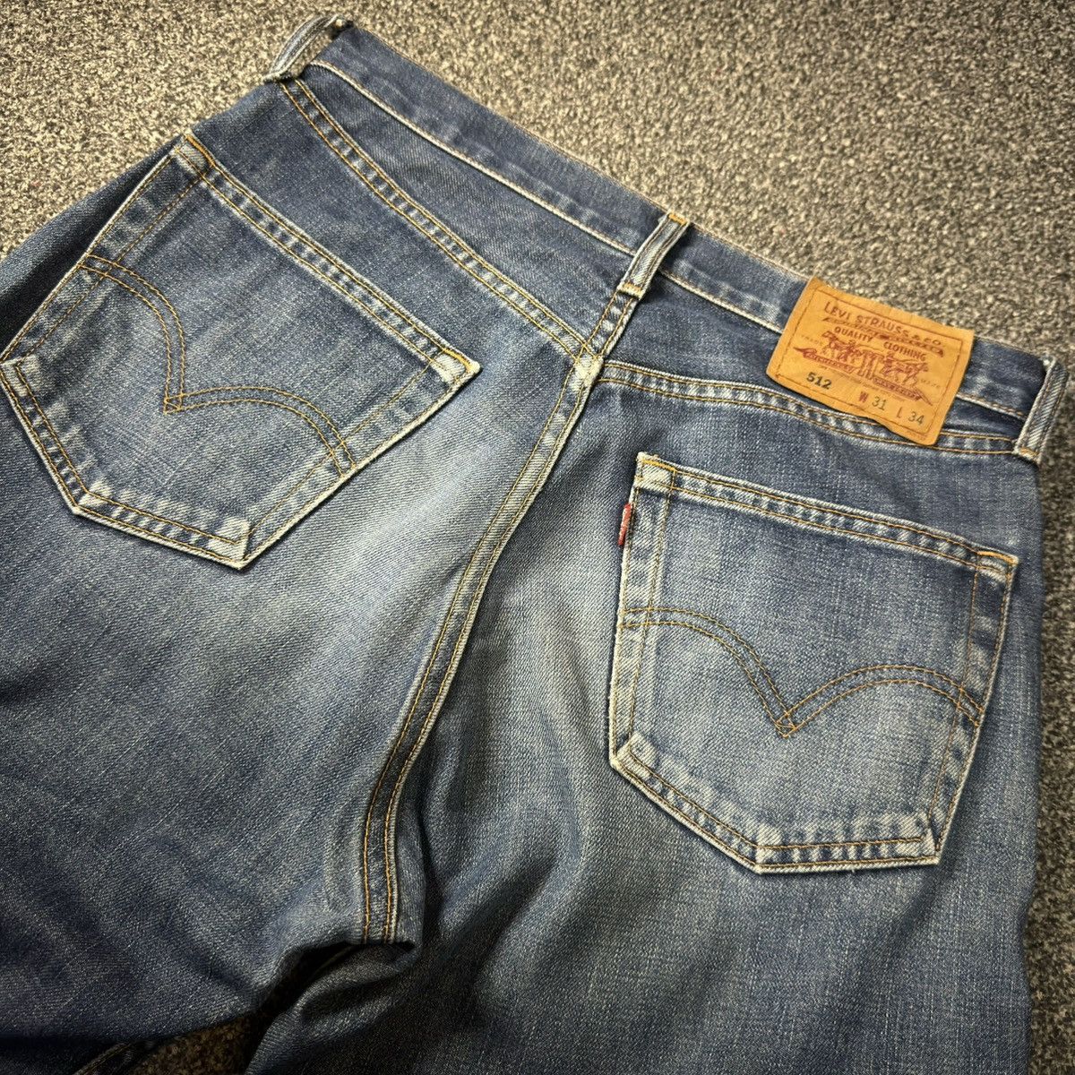 Levi's Vintage Clothing 🔥🇯🇵 Vintage 90s Levis 512 Distressed Flared Baggy Denim Jeans Size US 31 - 8 Thumbnail