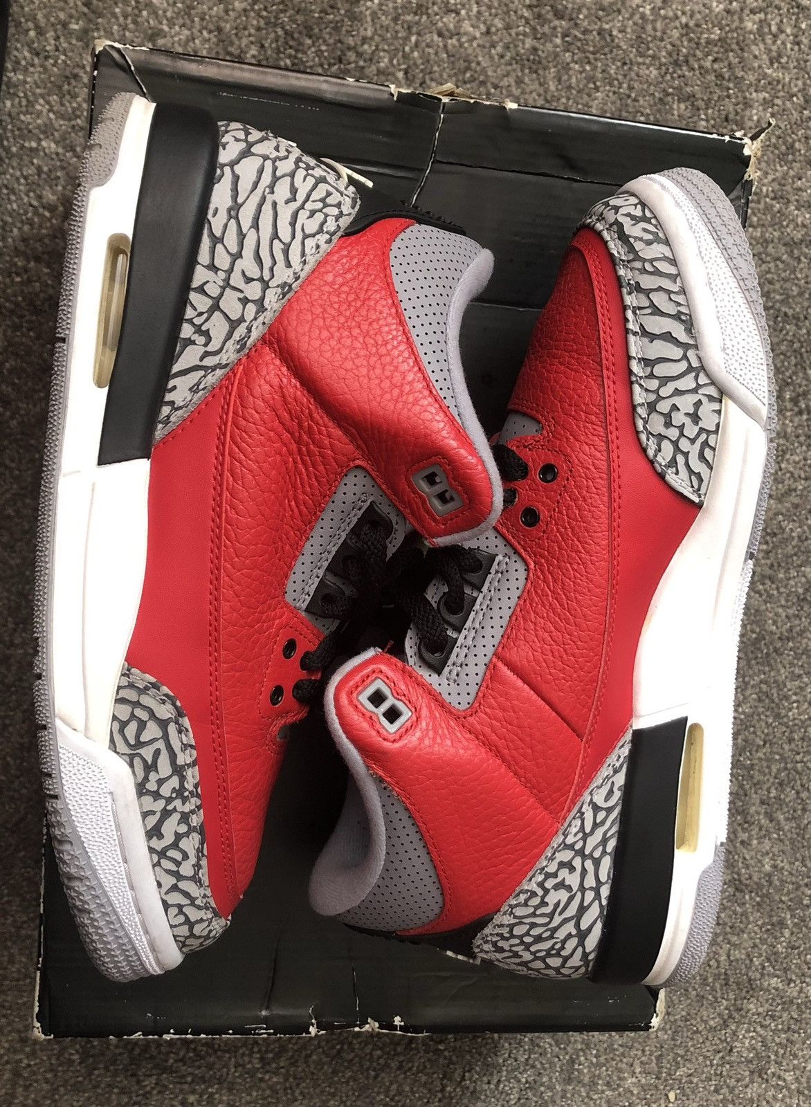 Nike Air Jordan 3 Retro Red Cement – Size 7 Size US 7 / EU 40 - 7 Thumbnail