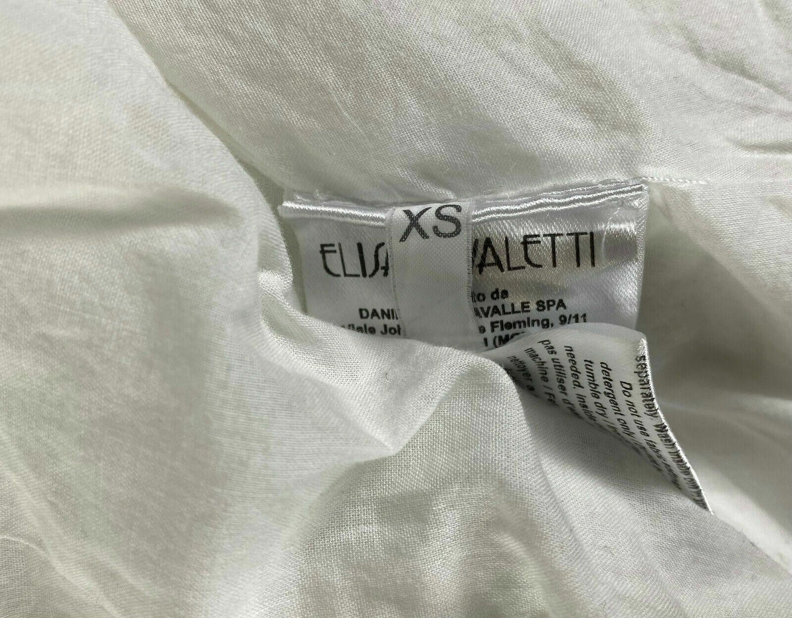 Designer Elisa Cavaletti Sono Italiano White Breasted Jacket XS S Size XS / US 0-2 / IT 36-38 - 9 Thumbnail