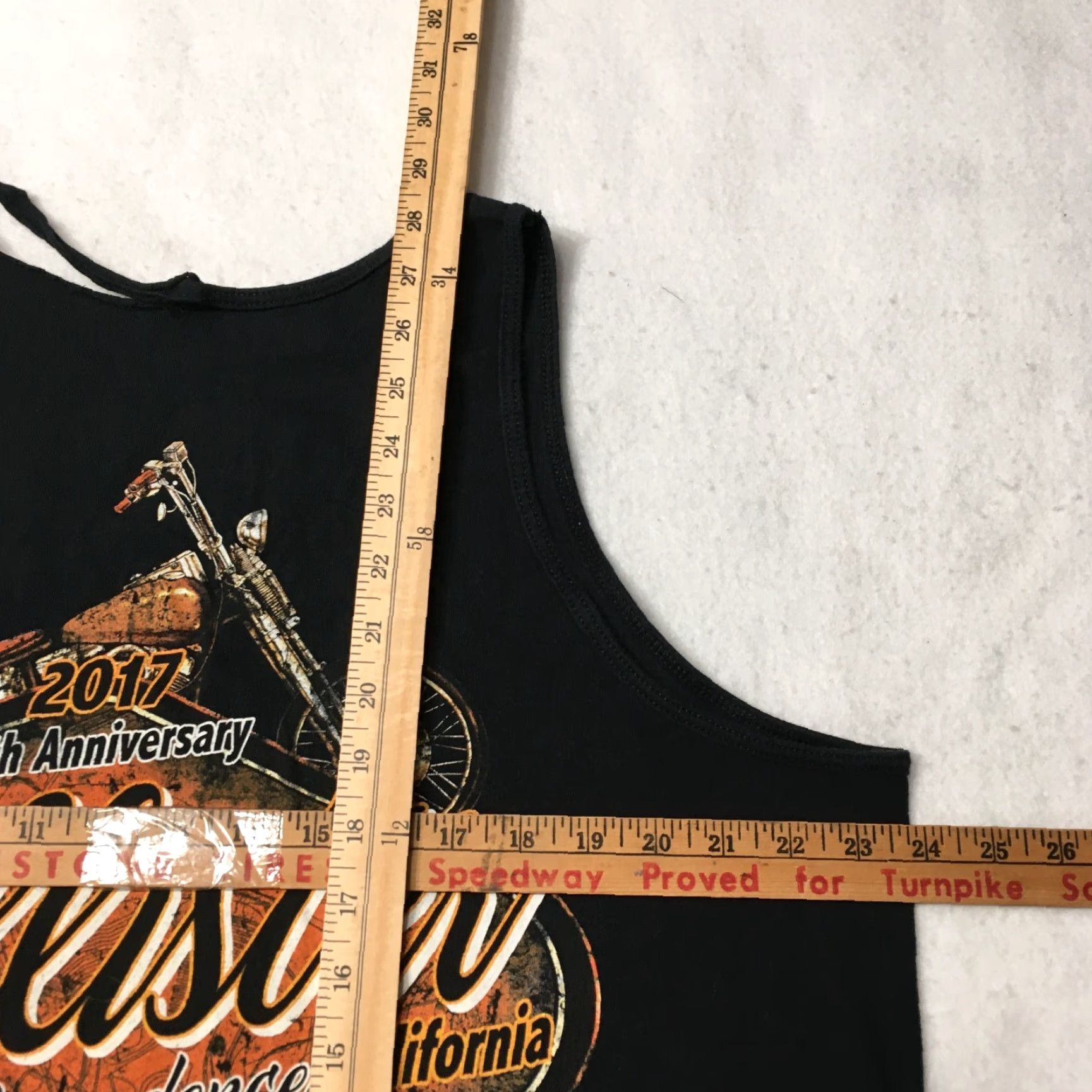 Doublet Hollister California Black Tank Top Men’s XL distress double sided biker fest Tank Top Size US XL / EU 56 / 4 - 4 Thumbnail