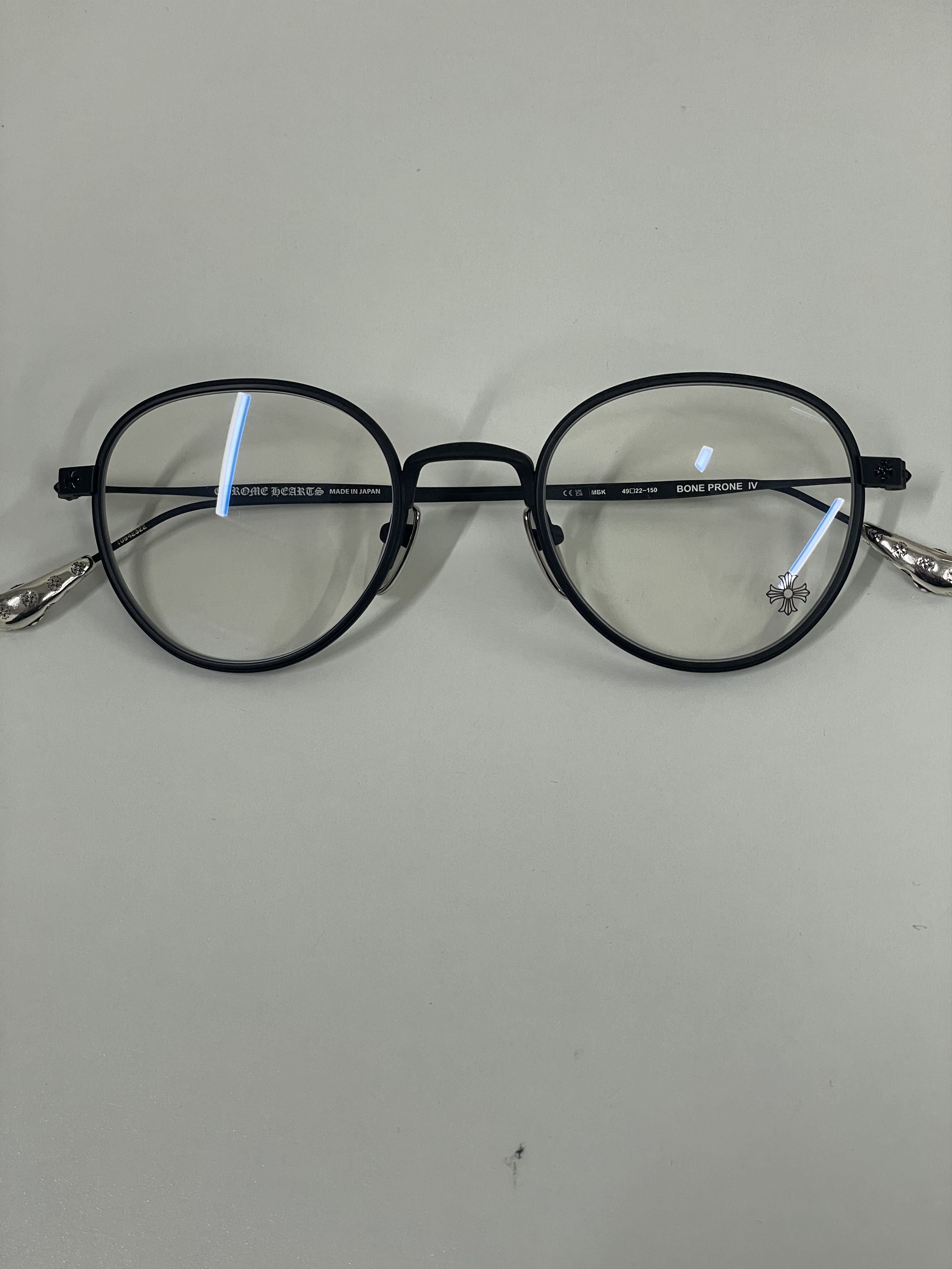 Chrome Hearts Chrome Hearts BONE PRONE IV MBK Glasses Frame Size ONE SIZE - 9 Thumbnail