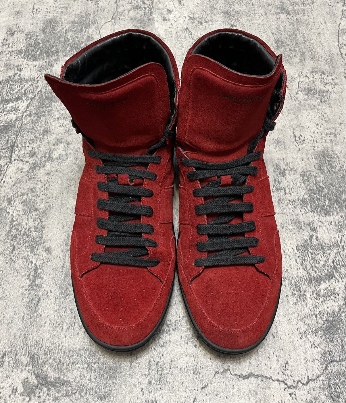 Saint Laurent Paris Saint Laurent High Top Sneakers Size US 15 / EU 48 - 2 Thumbnail