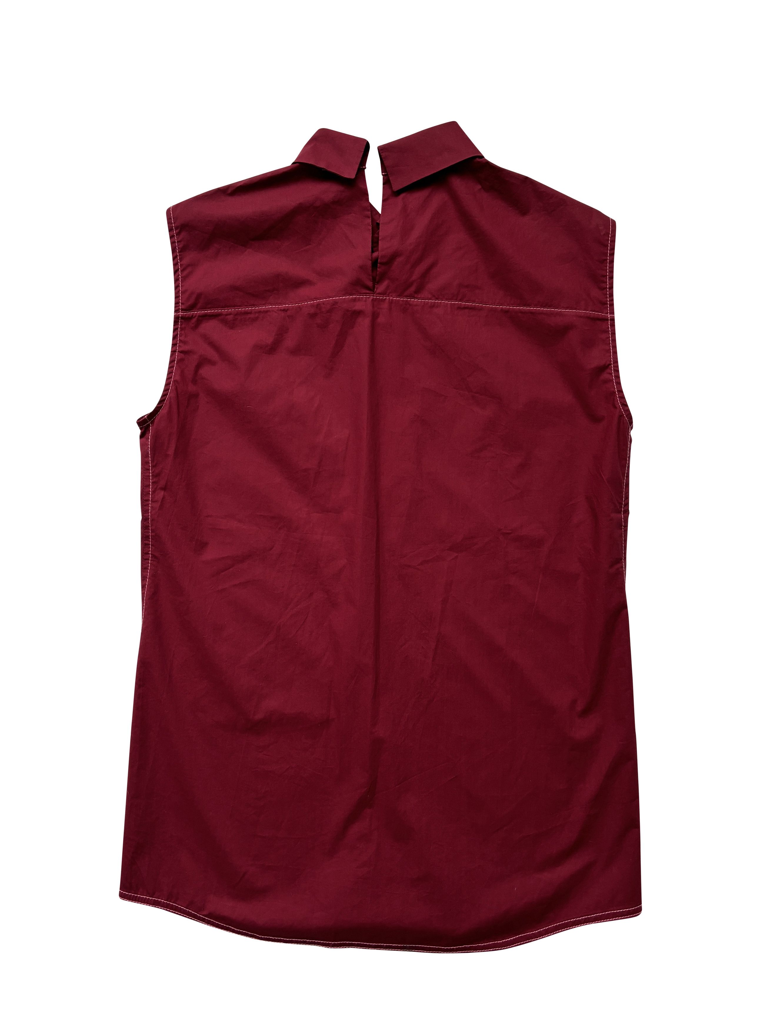 Marni ⚡️QUICK SALE⚡️Marni Red Sleeveless Blouse with Back Opening Size M / US 6-8 / IT 42-44 - 2 Thumbnail