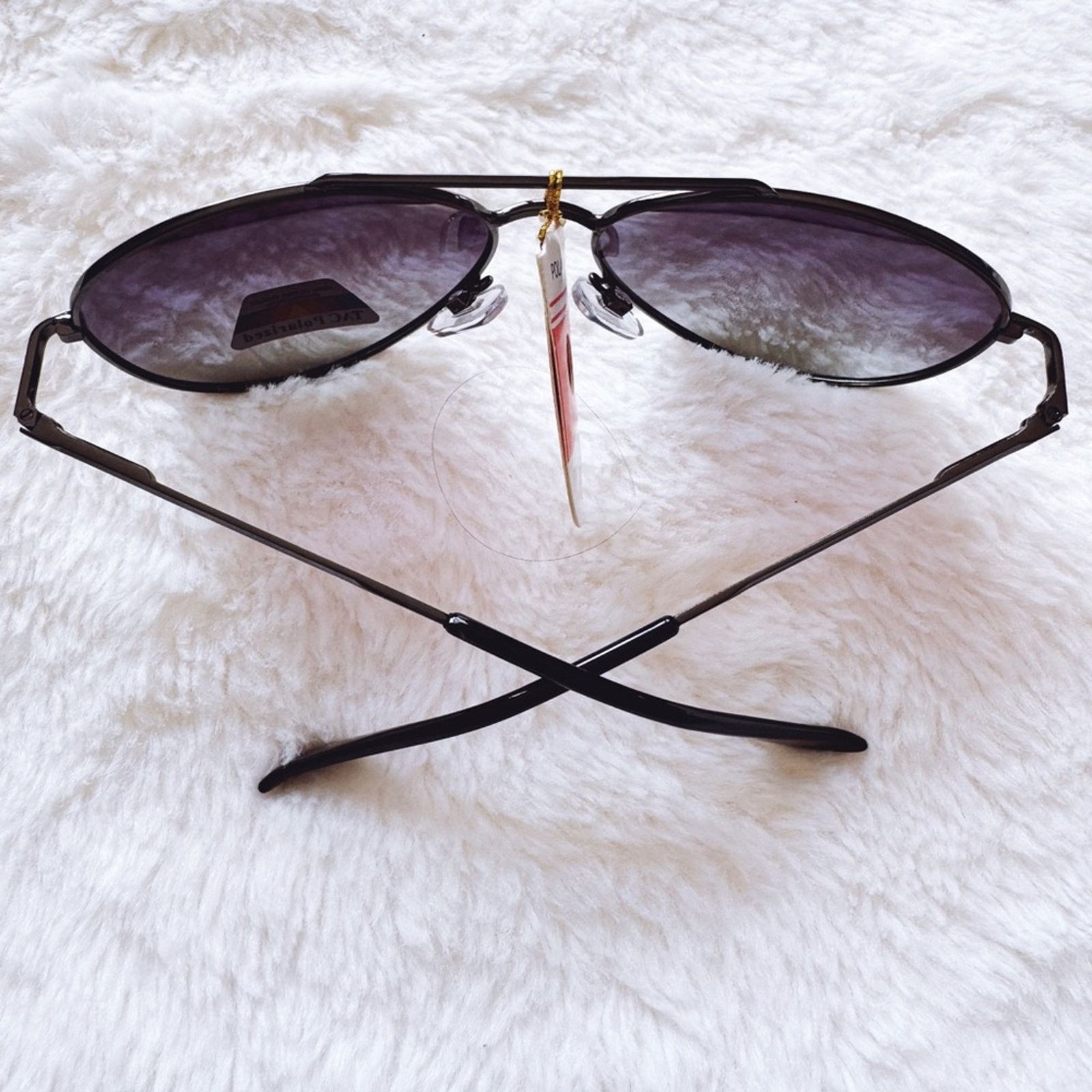 Other Freya Black W/Black Rim Polarized Aviator Sunglasses Size ONE SIZE - 11 Thumbnail