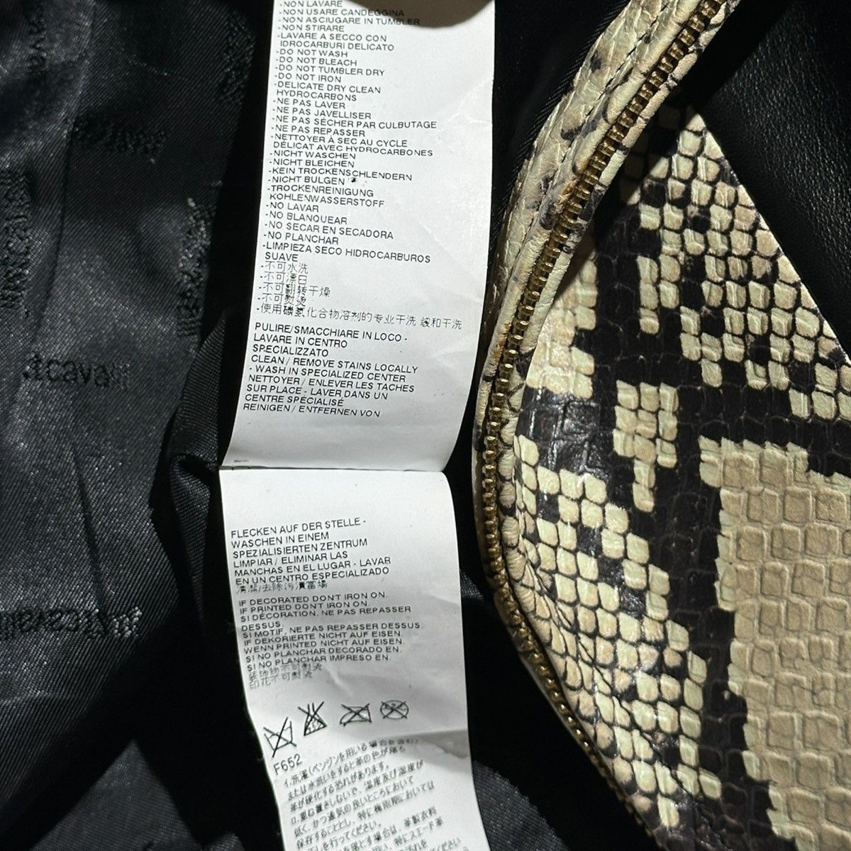 Just Cavalli × Roberto Cavalli Leather python paneled dress Size XS / US 0-2 / IT 36-38 - 5 Thumbnail