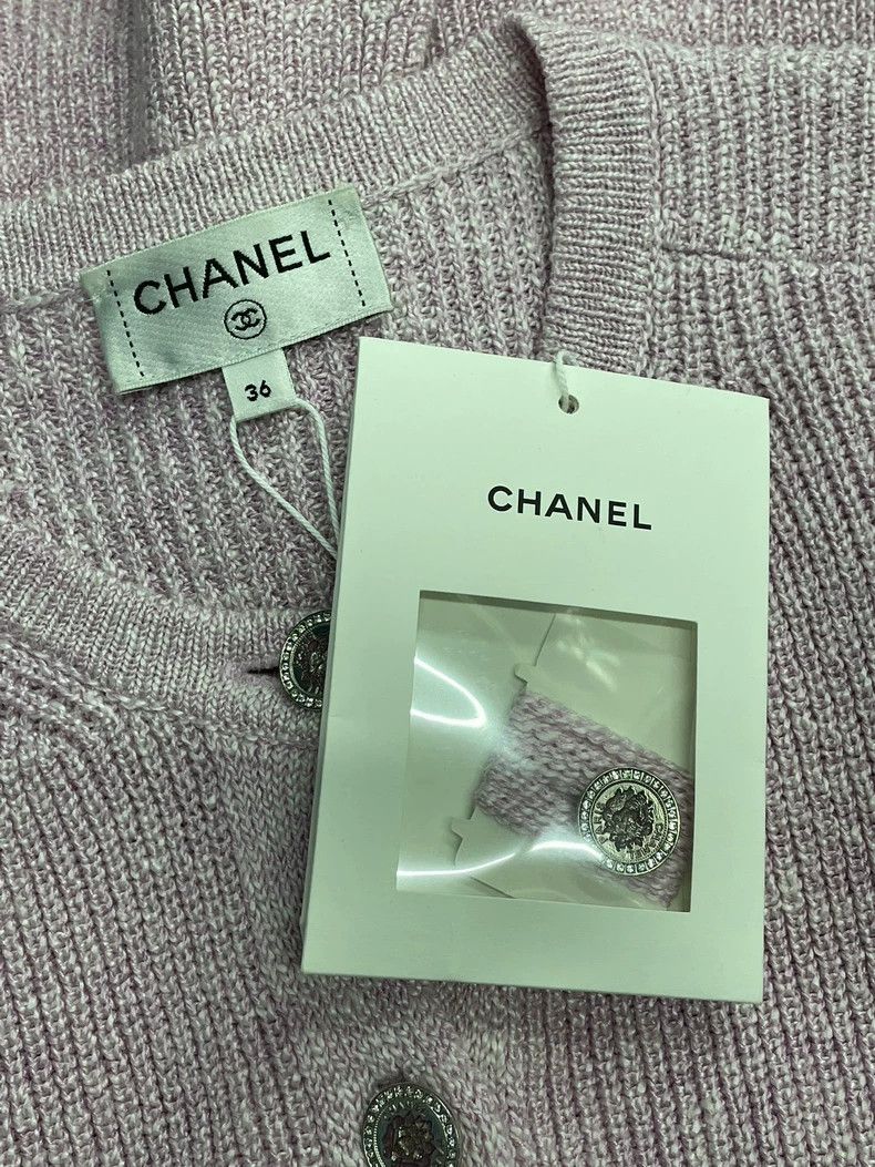 Chanel Chanel 23P pink purple pink purple knitted cardigan coat Size XS / US 0-2 / IT 36-38 - 5 Thumbnail