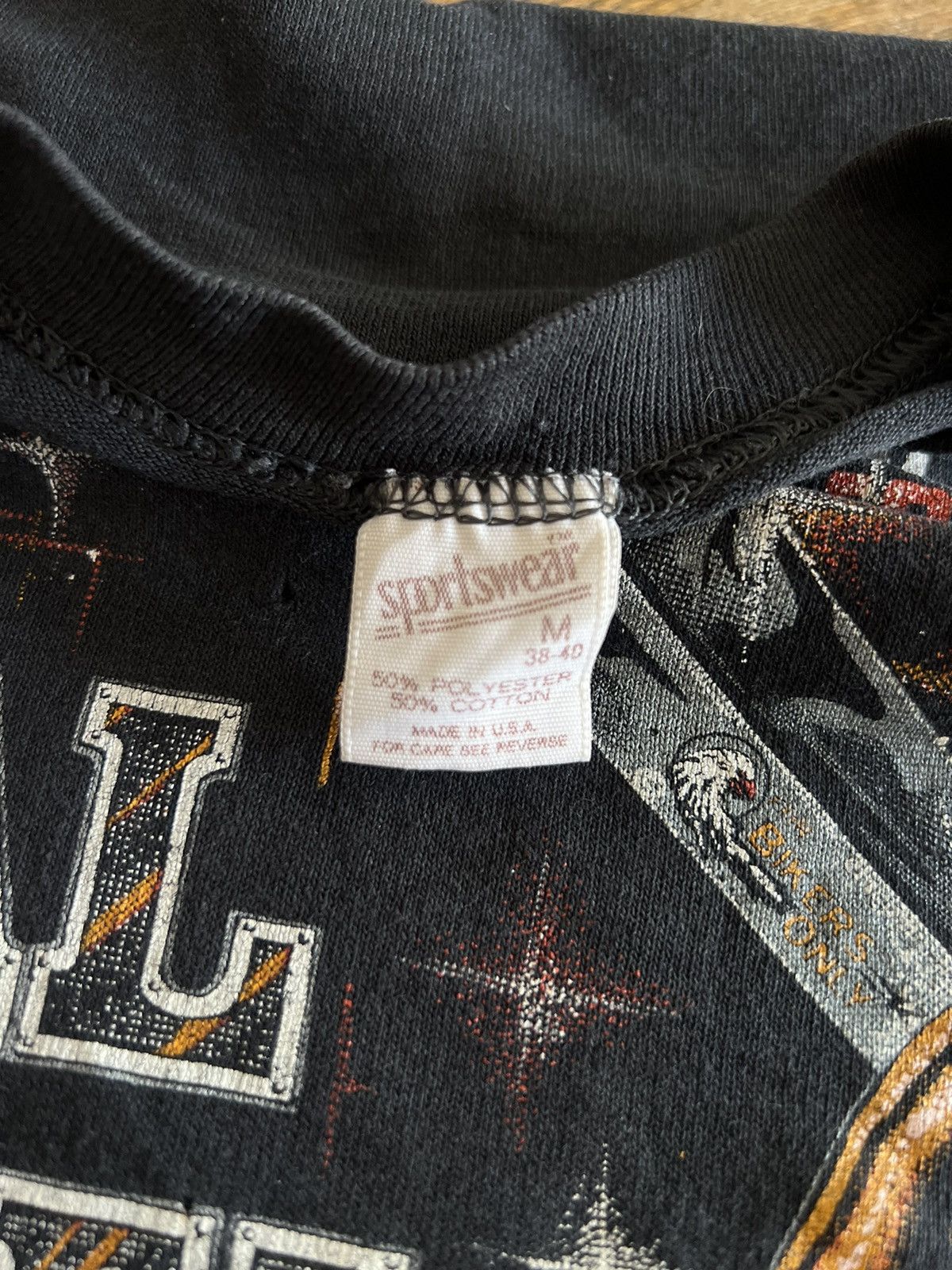 Harley Davidson Vintage 80s Harley Davidson Real Steel Sword Tee Made in USA Size US M / EU 48-50 / 2 - 4 Thumbnail